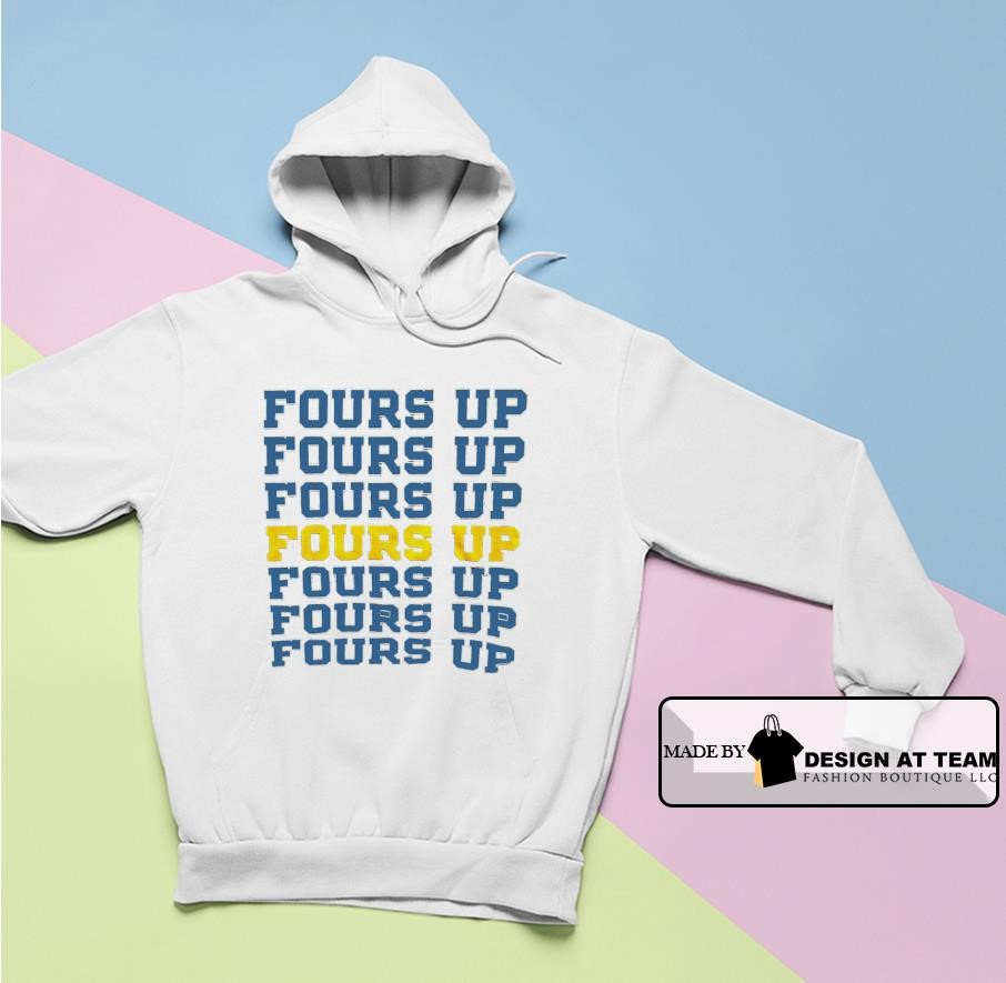 UCLA Basketball up fours up repeat text shirt hoodie