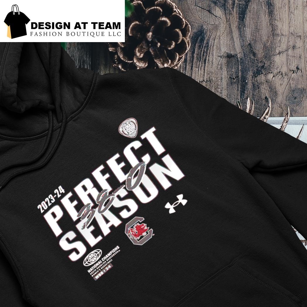 South Carolina Gamecocks Under Armour 2024 NCAA Women's Basketball National Champions Perfect Season shirt hoodie