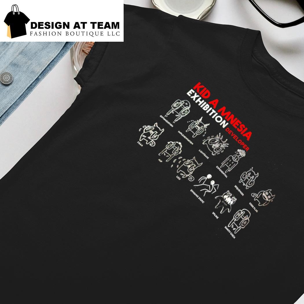 Kid a Mnesia exhibition developer shirt, hoodie, sweater, long