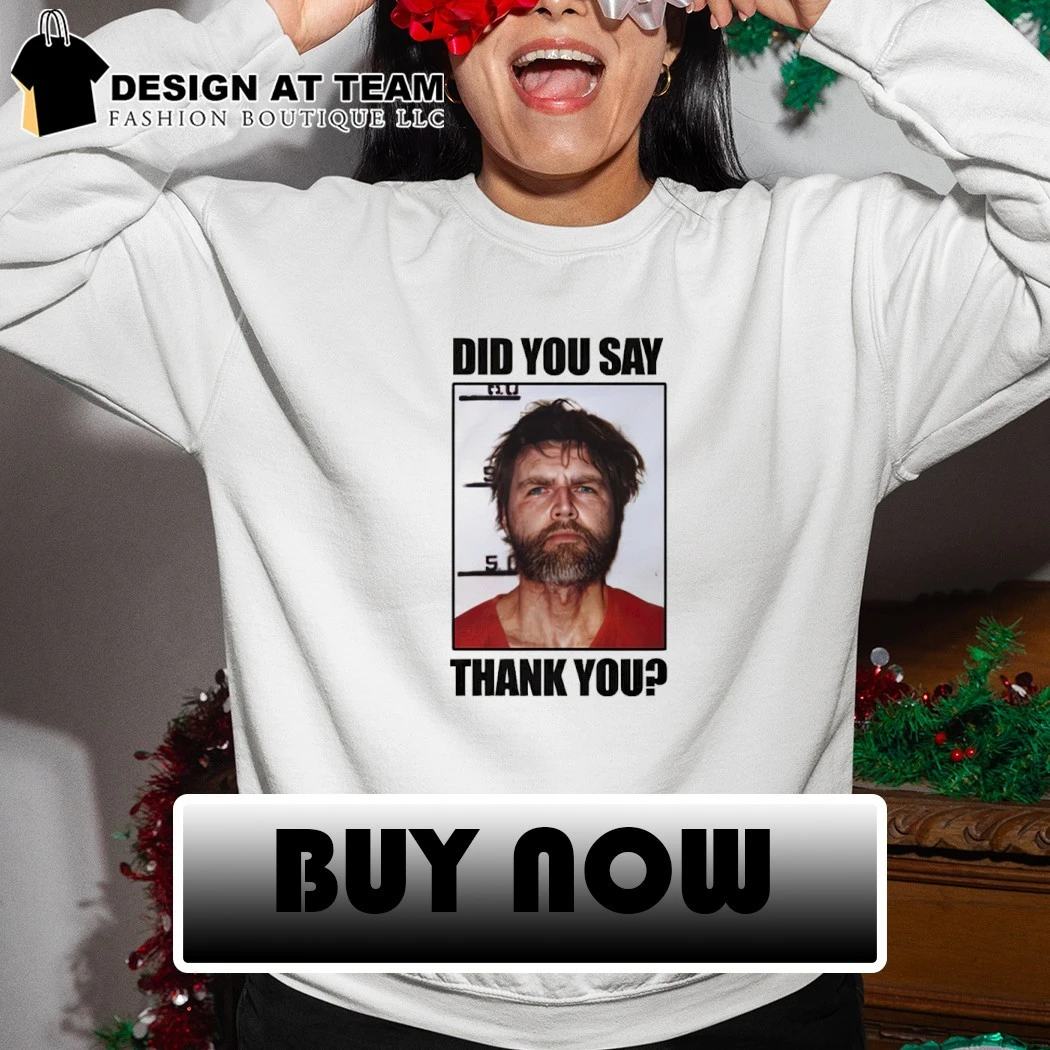 Did You Say Thank You JD Vance Mugshot shirt, hoodie, sweater