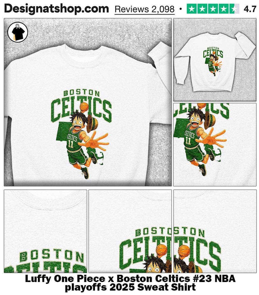 ワンピース ベースショップ NBA BOSTON CELTICS Official Luffy One Piece x Boston Celtics #23 NBA playoffs 2025