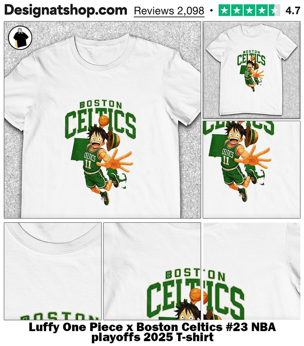 ワンピース×NBA BOSTON CELTICS　ベースショップ Official Luffy One Piece x Boston Celtics #23 NBA playoffs 2025