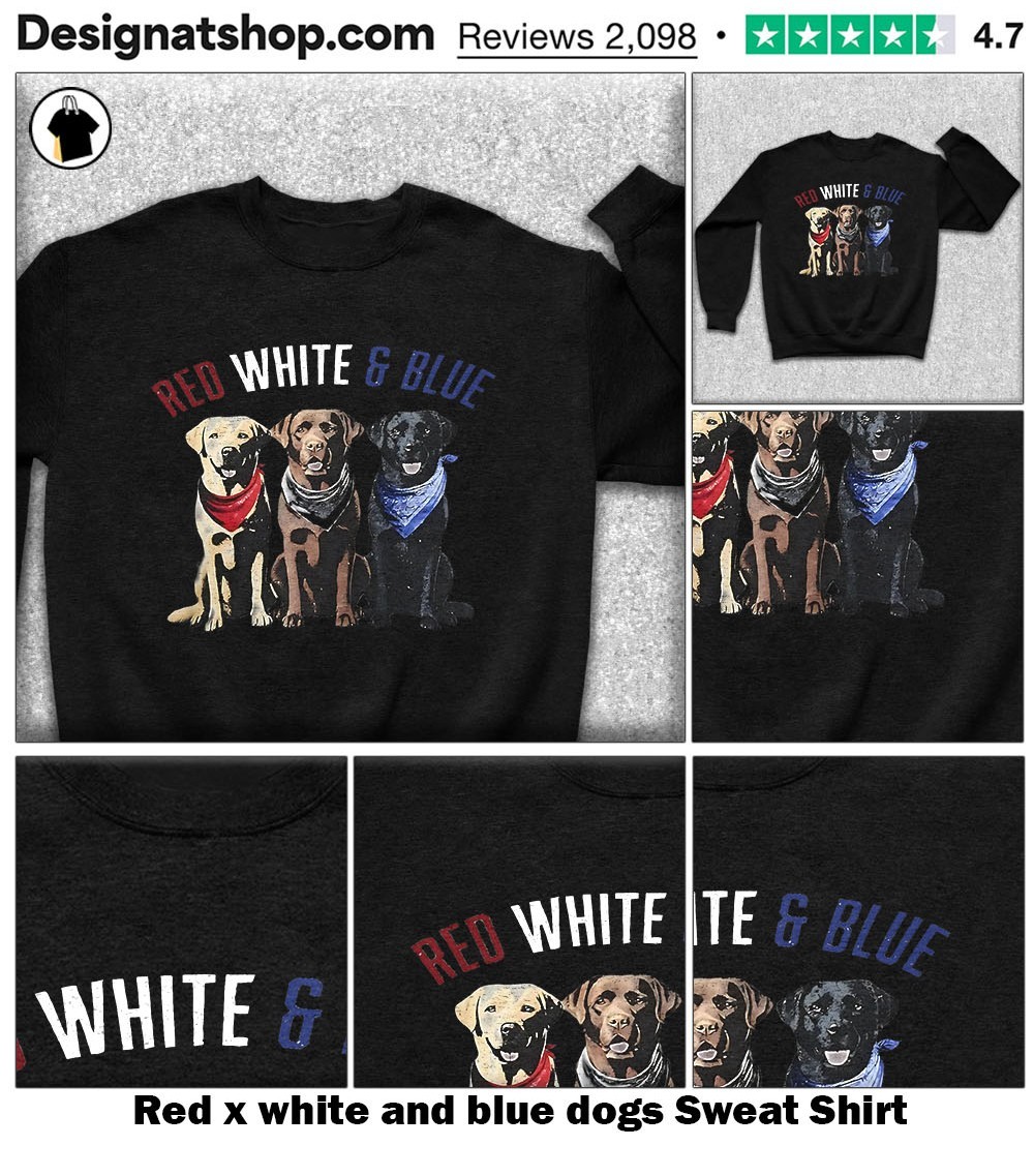 Patriotic Paw Print In Red, White, & Blue. Premium T-Shirt Patriotic Paw Print In Red, White, & Blue. Premium T-Shirt