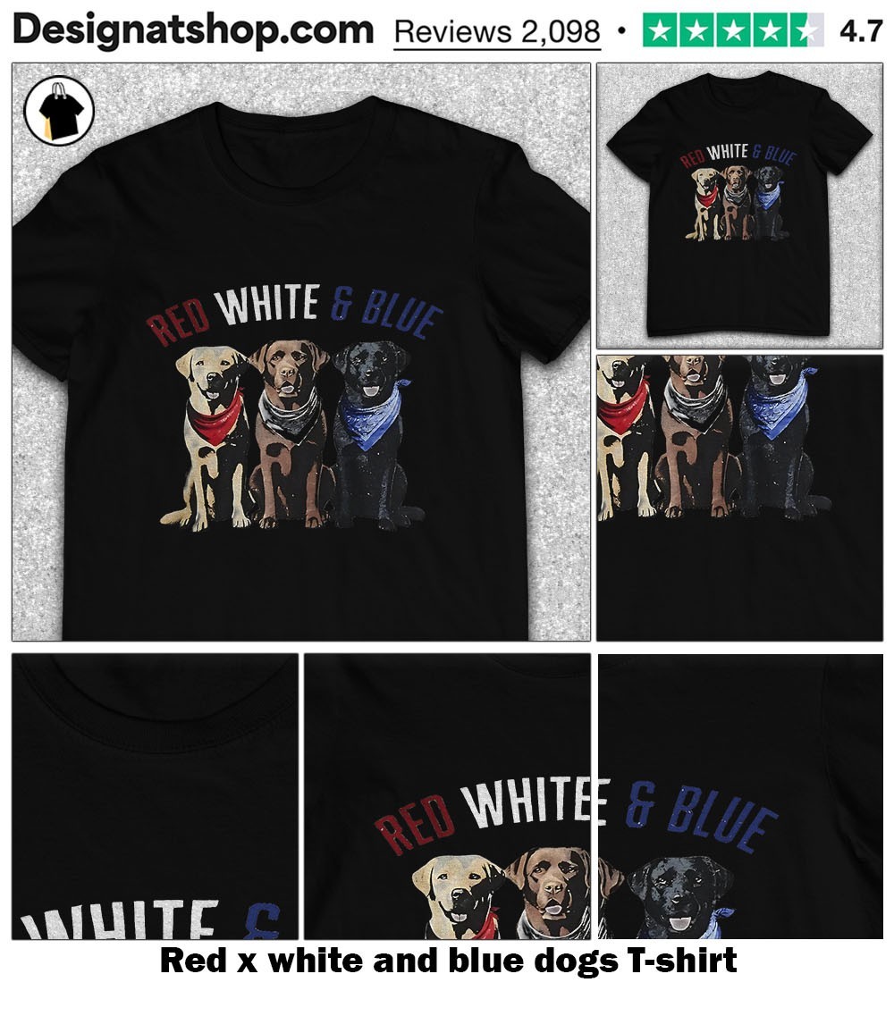 Patriotic Paw Print In Red, White, & Blue. Premium T-Shirt Patriotic Paw Print In Red, White, & Blue. Premium T-Shirt