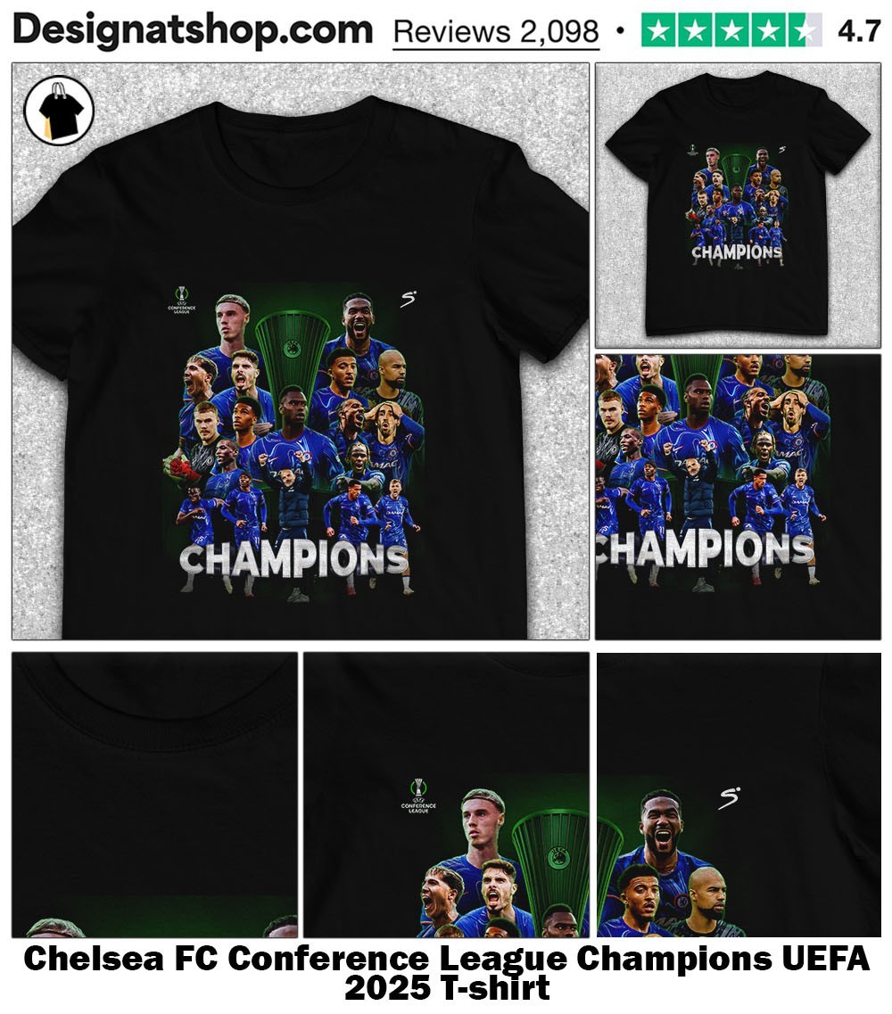 Chelsea FC Conference League Champions UEFA 2025 shirt