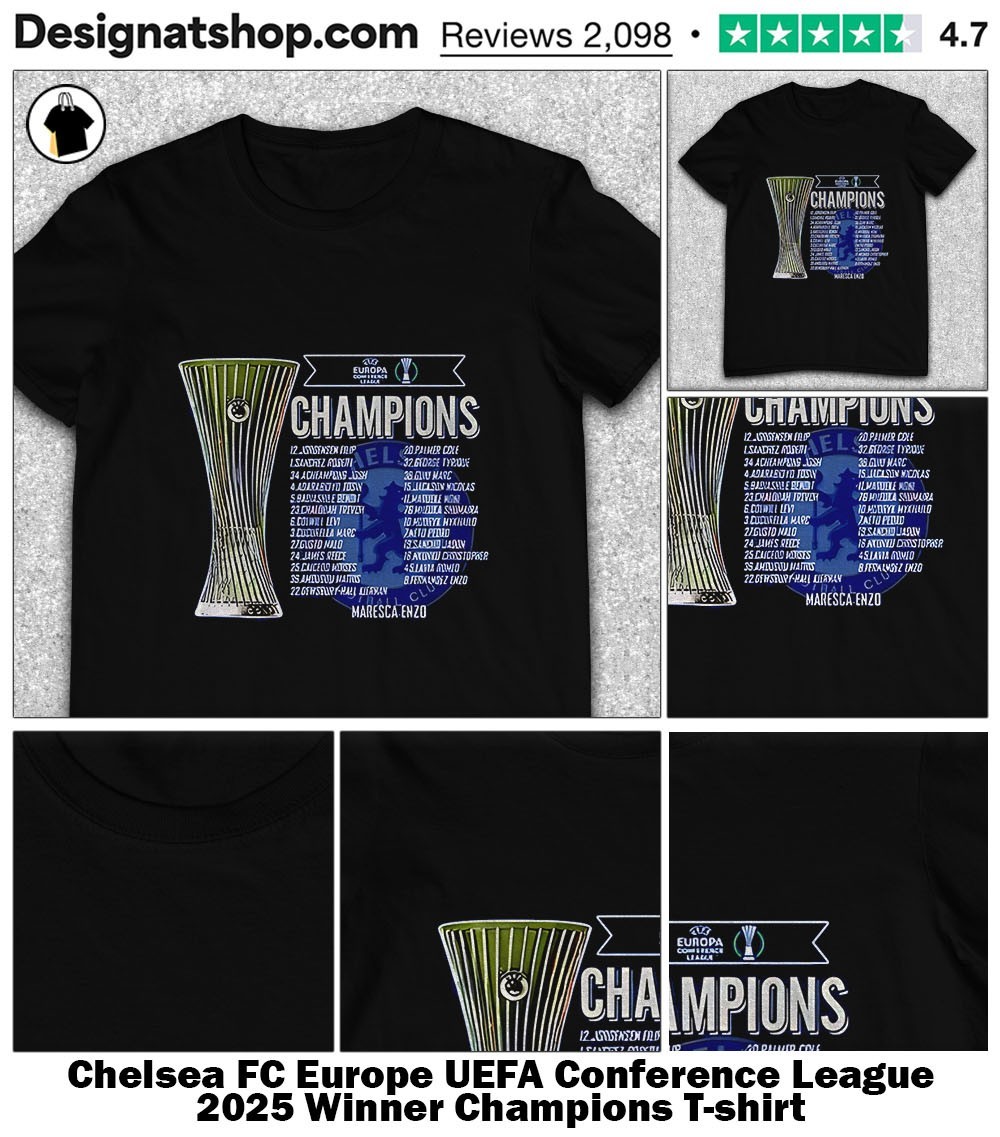 Chelsea UEFA UCL 2021 Champions Champions T-Shirt - Black