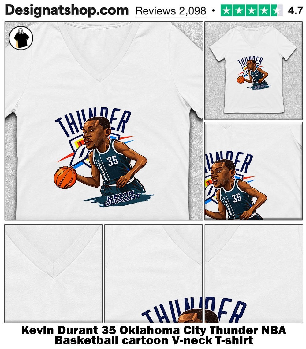 Kevin Durant 35 Oklahoma City Thunder NBA Basketball cartoon shirt, hoodie,  sweater, long sleeve and tank top, image size:1000x1137