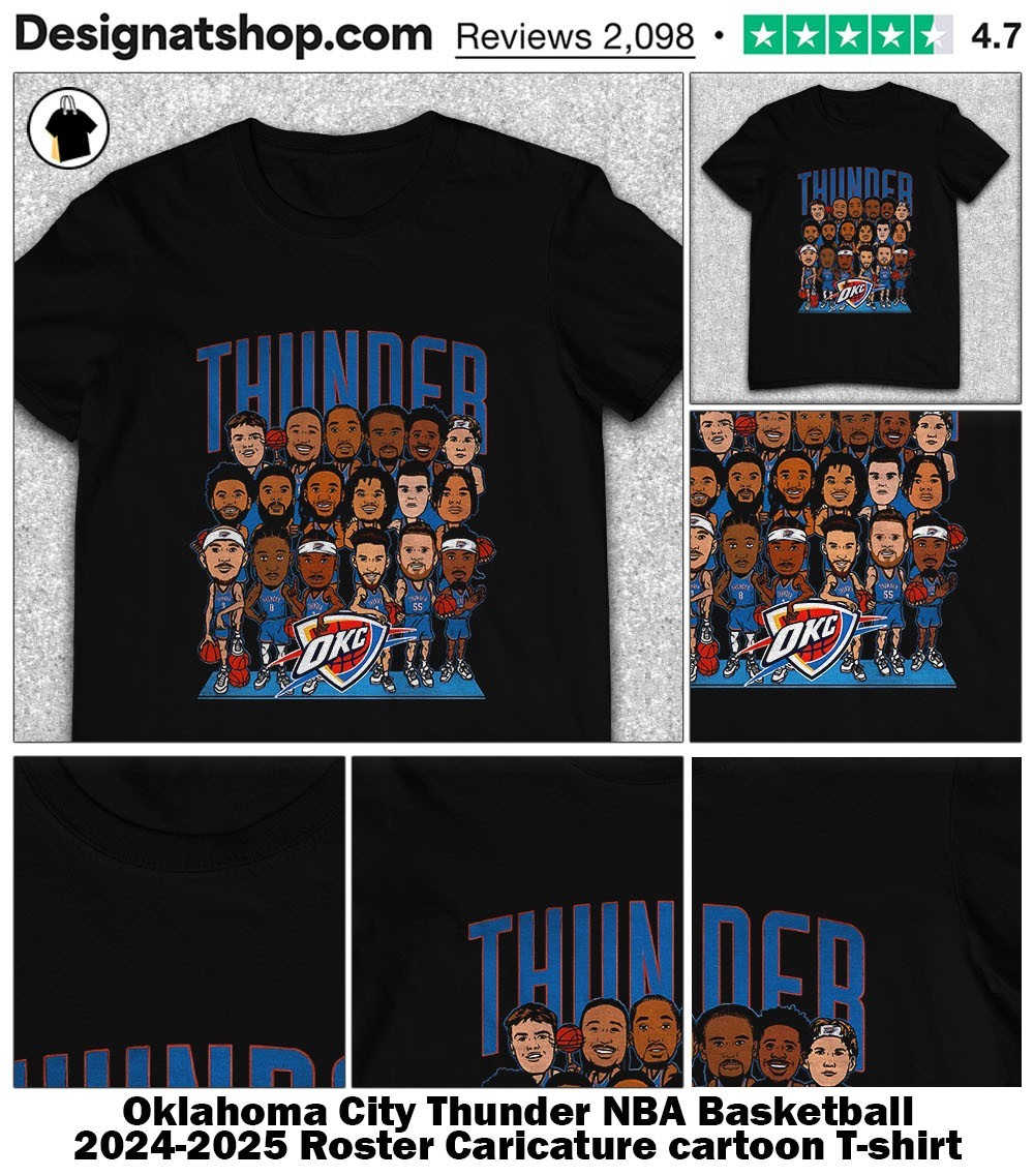 Oklahoma City Thunder NBA Basketball 2024-2025 Roster
