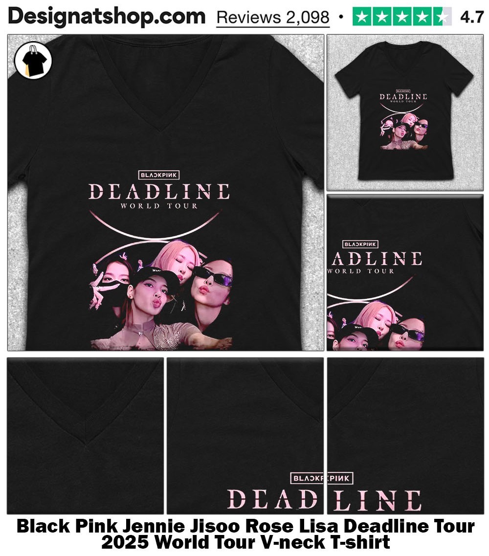 BLACKPINK DEADLINE WORLD TOUR Tシャツ Blackpink Deadline World Tour 2025 Limited Edition T-Shirt