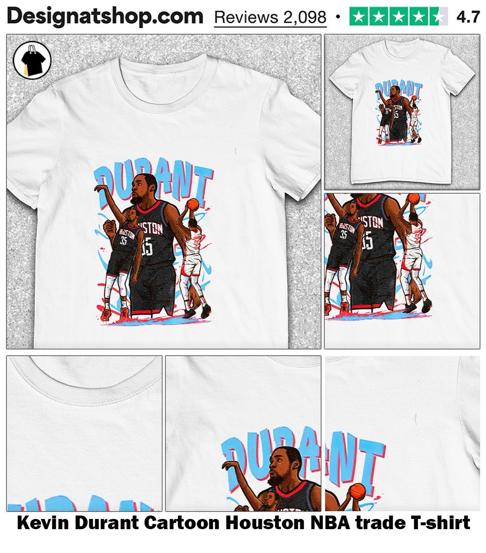Kevin Durant Cartoon Houston NBA trade shirt, hoodie, sweater, long sleeve  and tank top, image size:1000x1137