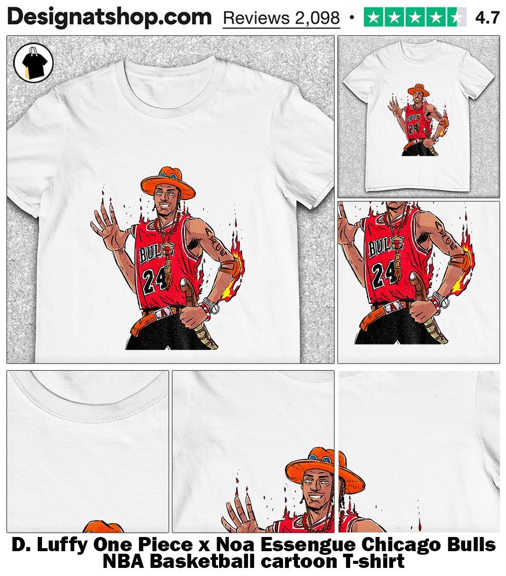 D. Luffy One Piece x Noa Essengue Chicago Bulls NBA Basketball