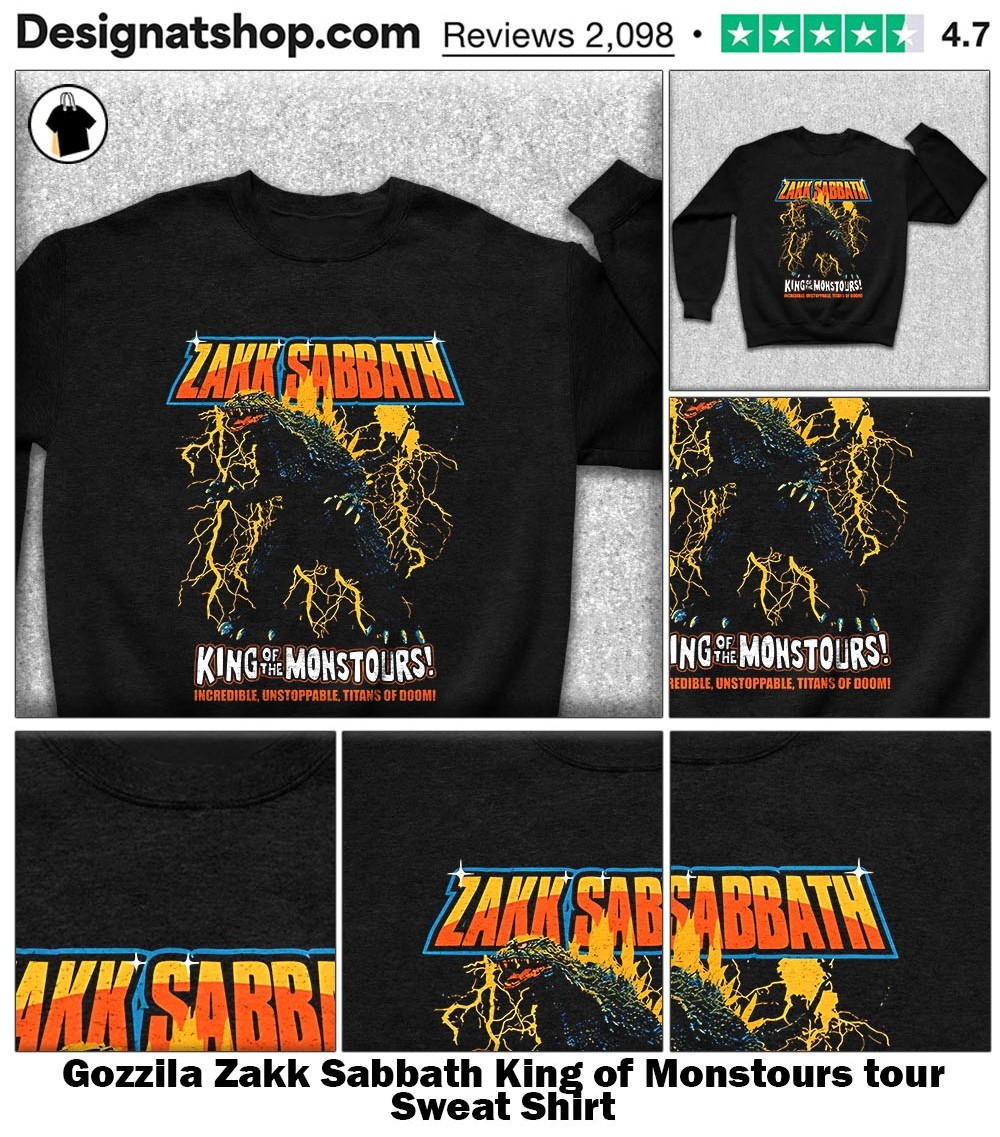 Gozzila Zakk Sabbath King of Monstours tour shirt, hoodie