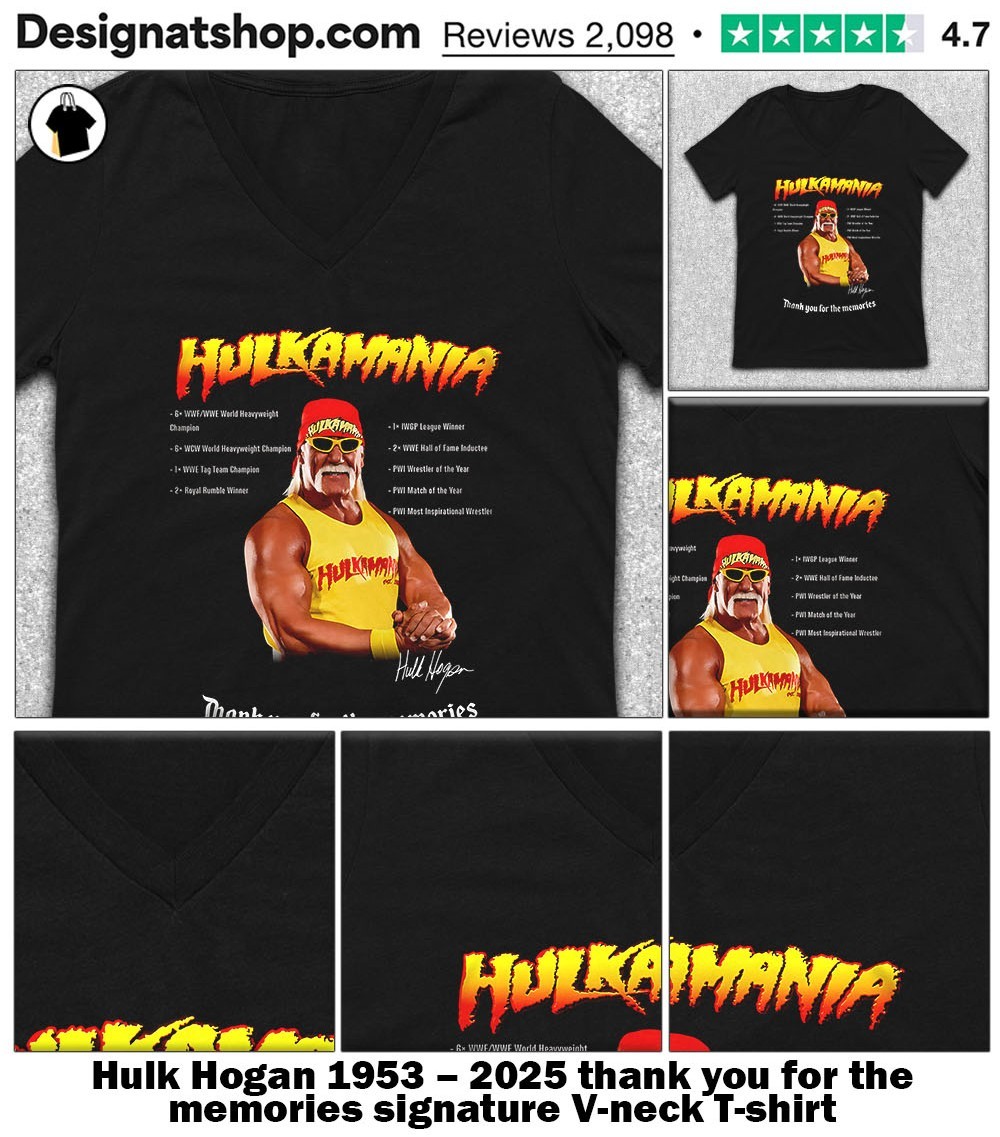 Hulk Hogan 1953 – 2025 thank you for the memories signature