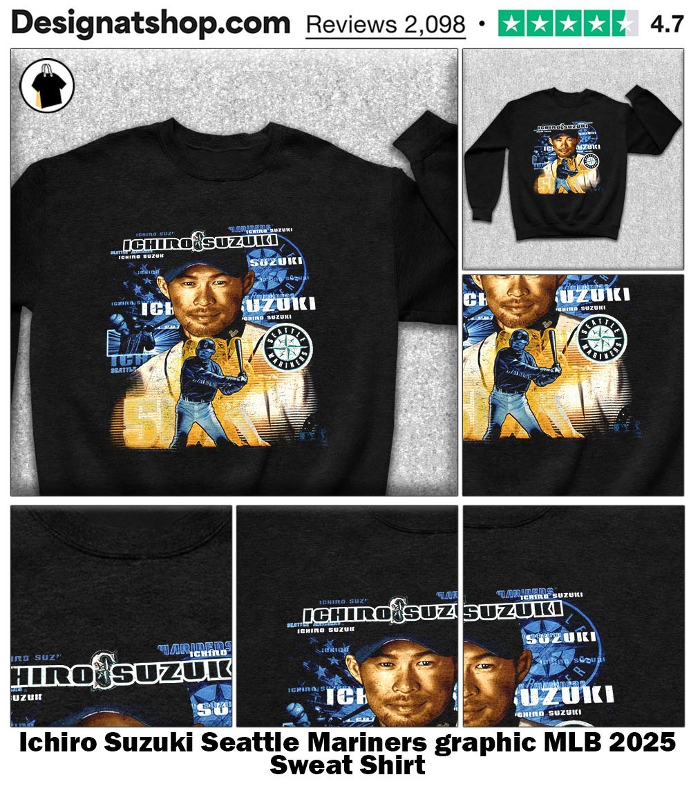 Ichiro Suzuki Seattle Mariners graphic MLB 2025 shirt