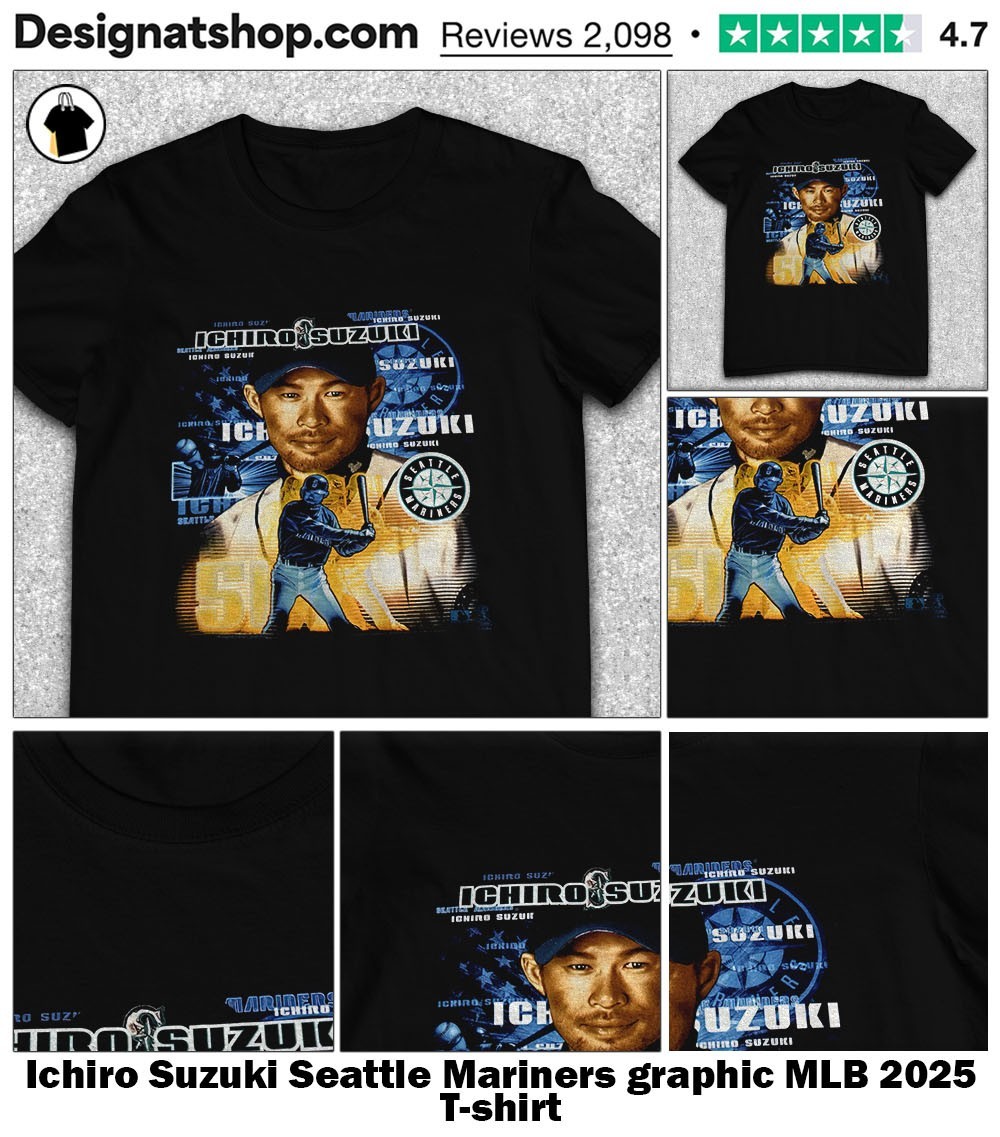 Seattle Mariners Ichiro Tシャツ L　新品未開封 Ichiro Suzuki Seattle Mariners Baseball Retro shirt, hoodie