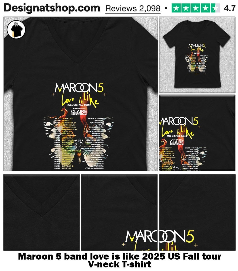 アイドル Maroon 5 World Tour 2022 Hoodie アイドル Maroon 5 World Tour 2022 Hoodie M5LV 2025 Hoodie