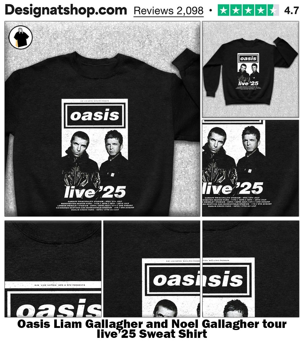 Oasis Live '25 Liam noel Sweat XL 2枚セット Oasis Liam Gallagher and Noel Gallagher tour live'25 shirt, hoodie