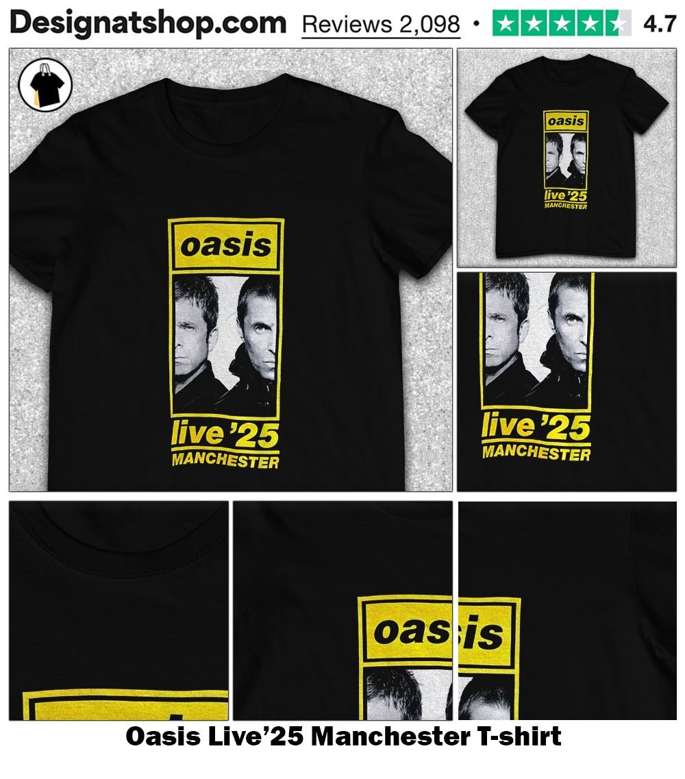 Oasis Tシャツ Live’25 Manchester Live '25 Manchester T-Shirt Black – Oasis Live '25