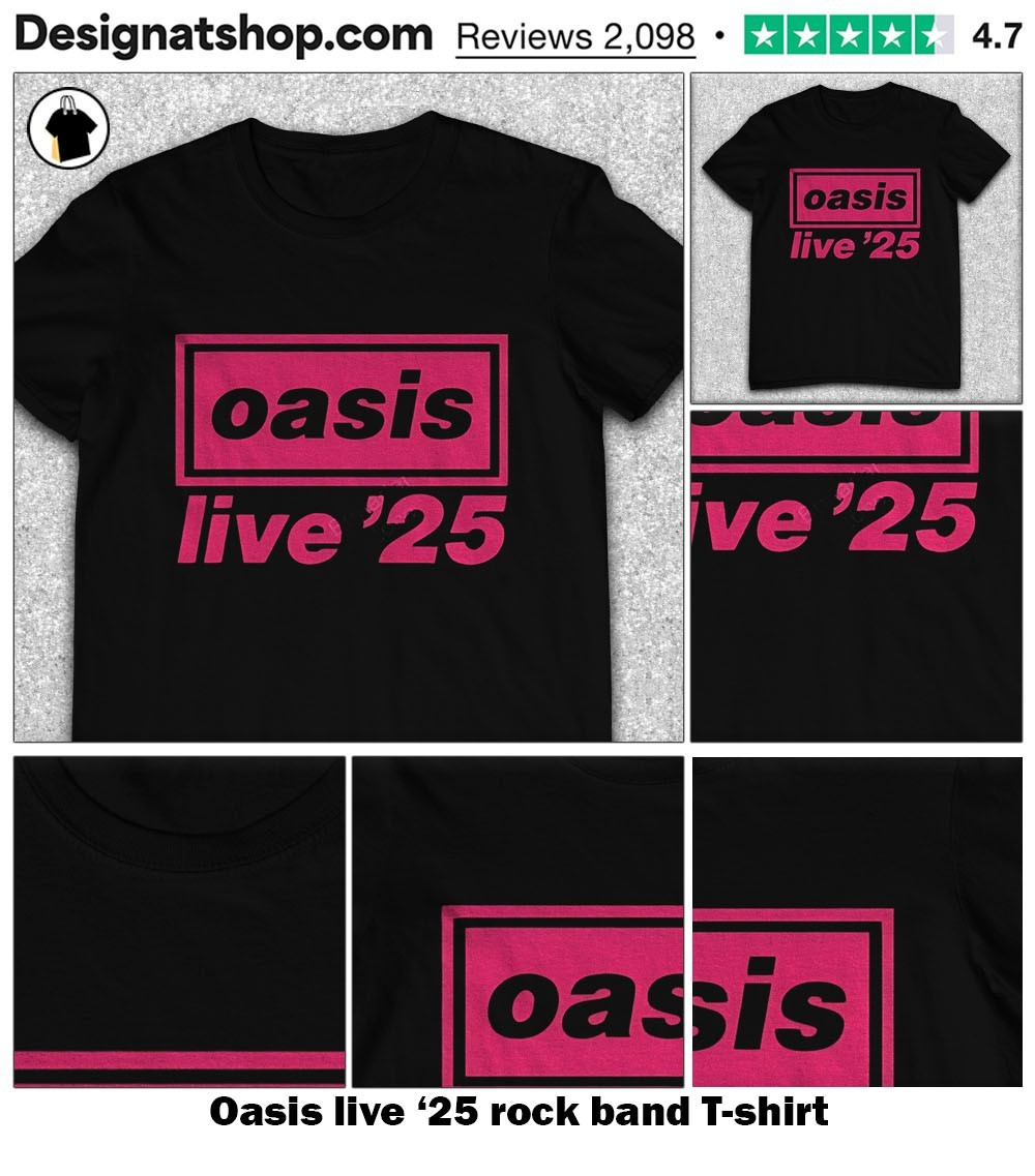 Oasis live'25 Tシャツ Logo Navy ロゴTシャツ 完売品 未使用 oasis live 25 Tシャツ Logo Navy Mサイズ UK本国
