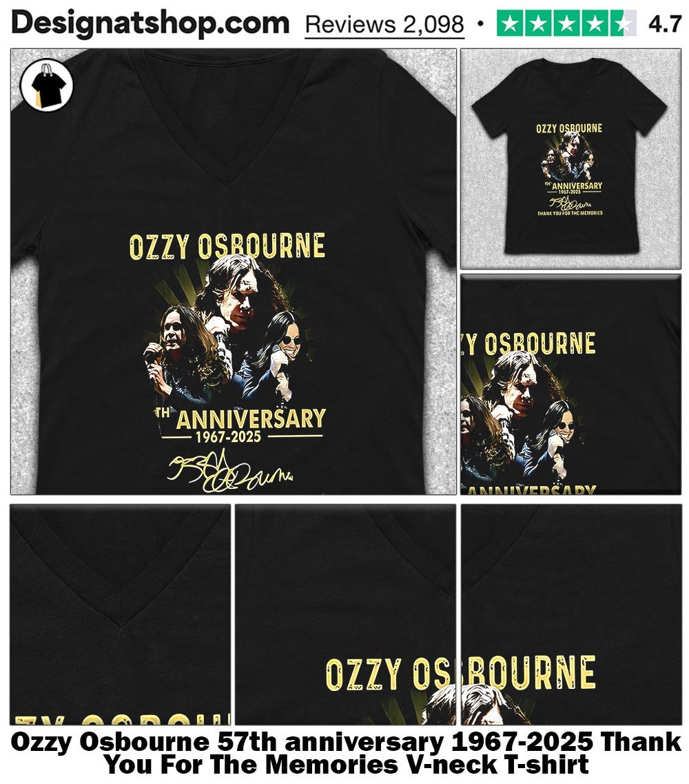 Ozzy Osbourne 57th anniversary 1967-2025 Thank You For The