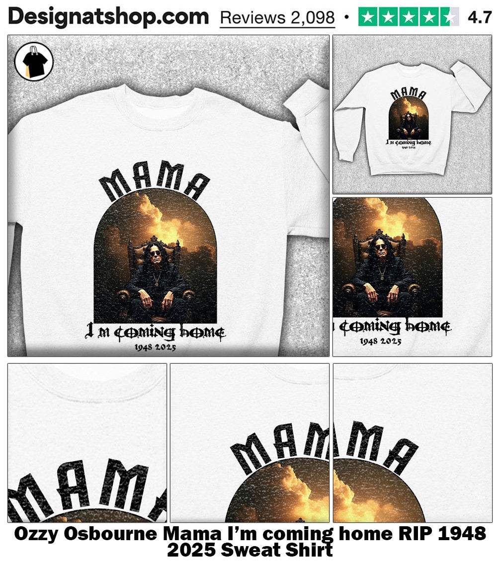 Ozzy Osbourne Mama I'm coming home RIP 1948 2025 shirt