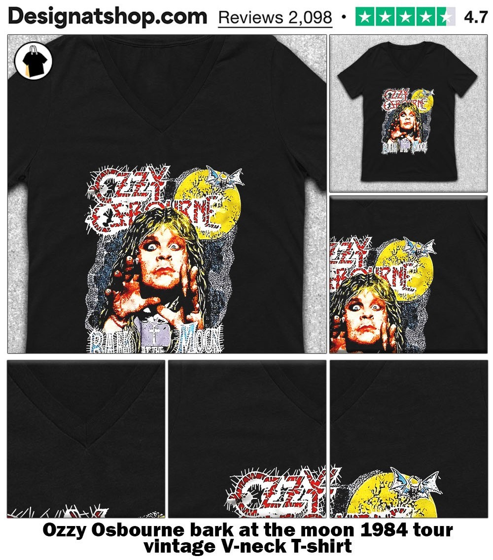 Ozzy Osbourne bark at the moon 1984 tour vintage shirt
