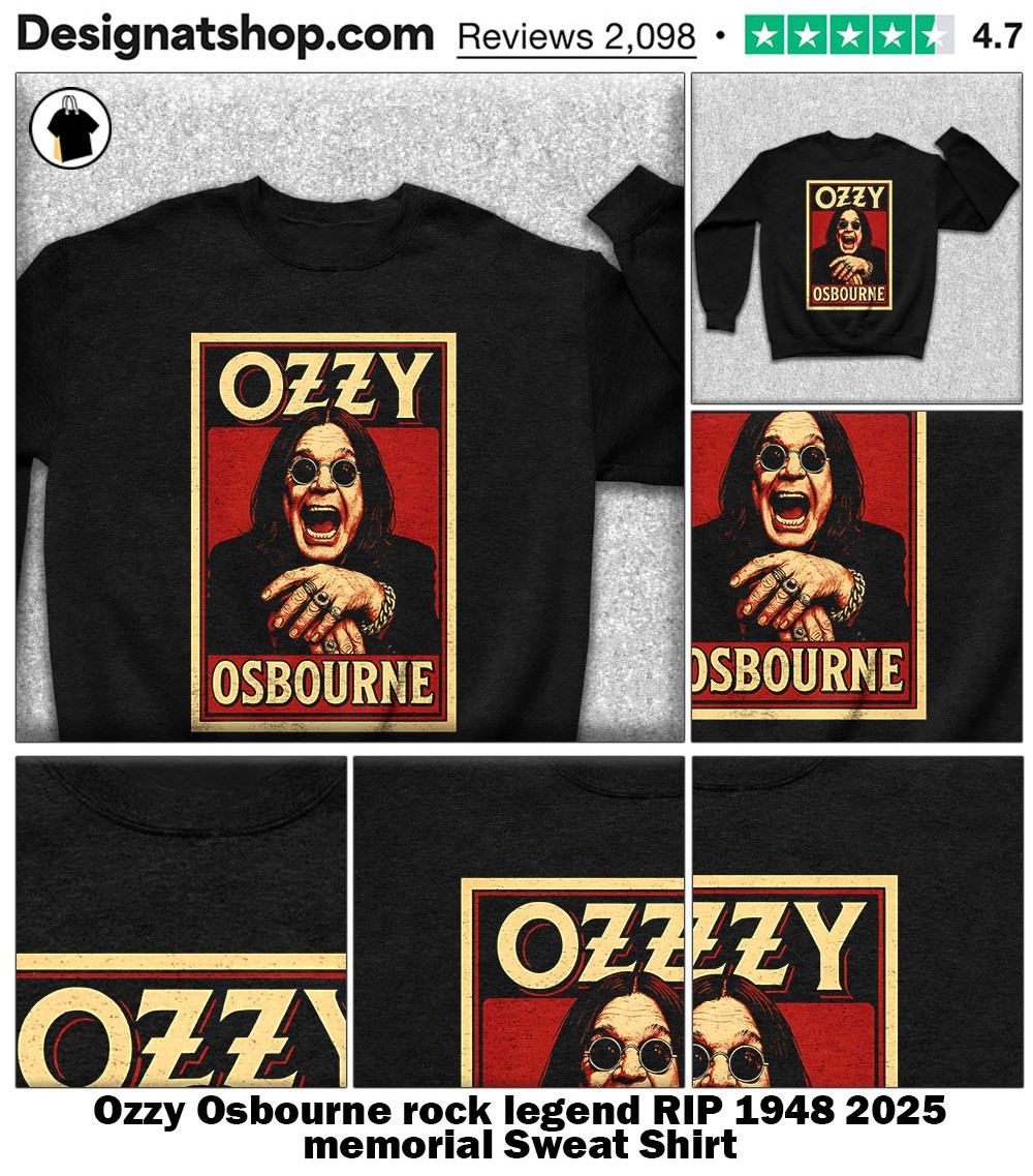 mo'oji RIP Ozzy Osbourne 1948-2025 Thanks For The Memories Shirt
