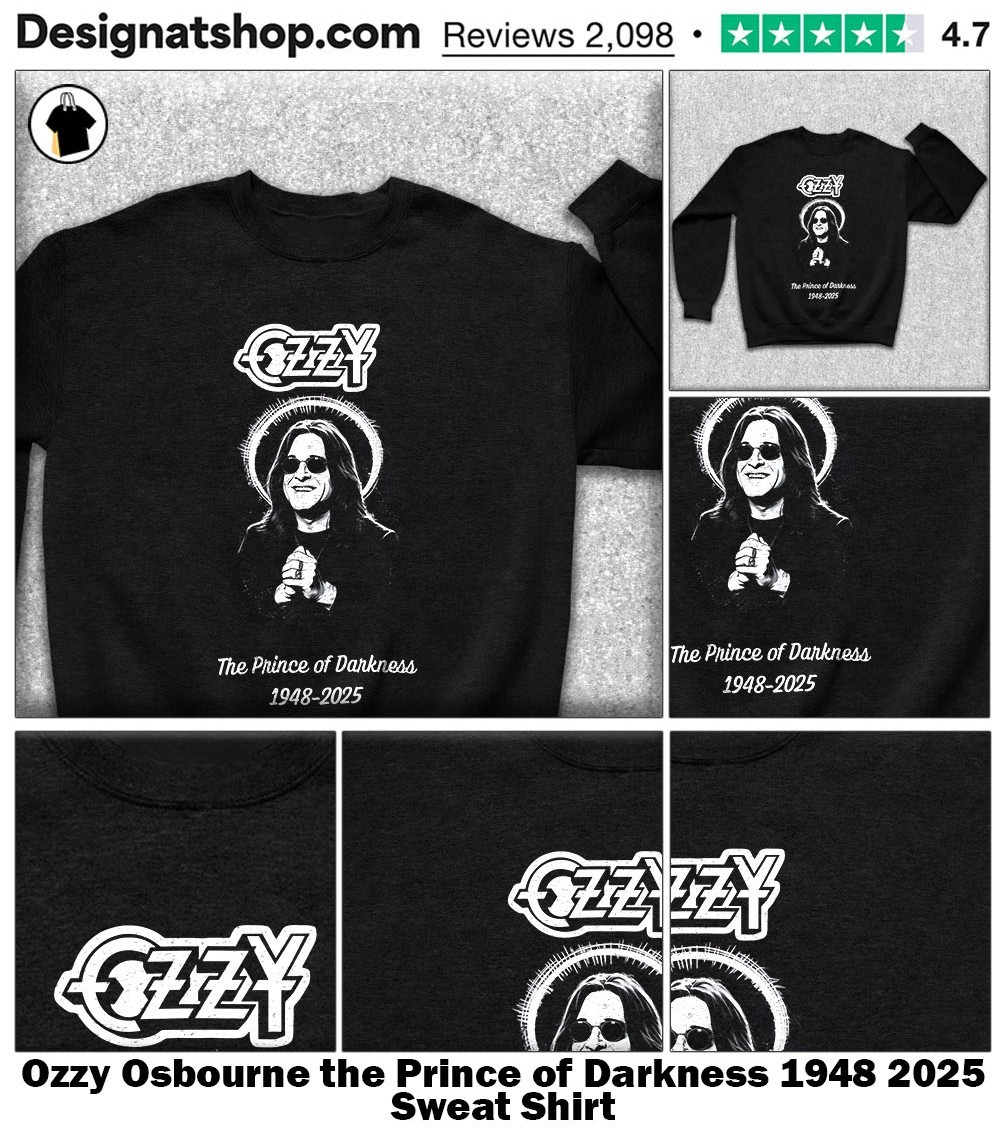 Ozzy Osbourne the Prince of Darkness 1948 2025 shirt, hoodie