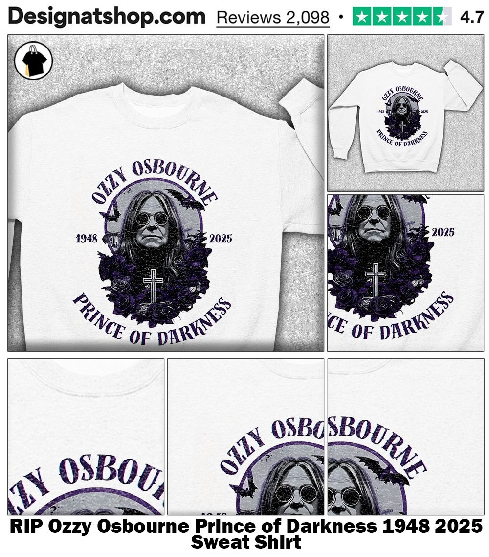 オマージュ Ozzy Osbourne Prince Of Darkness 1948 2025 shirt, hoodie