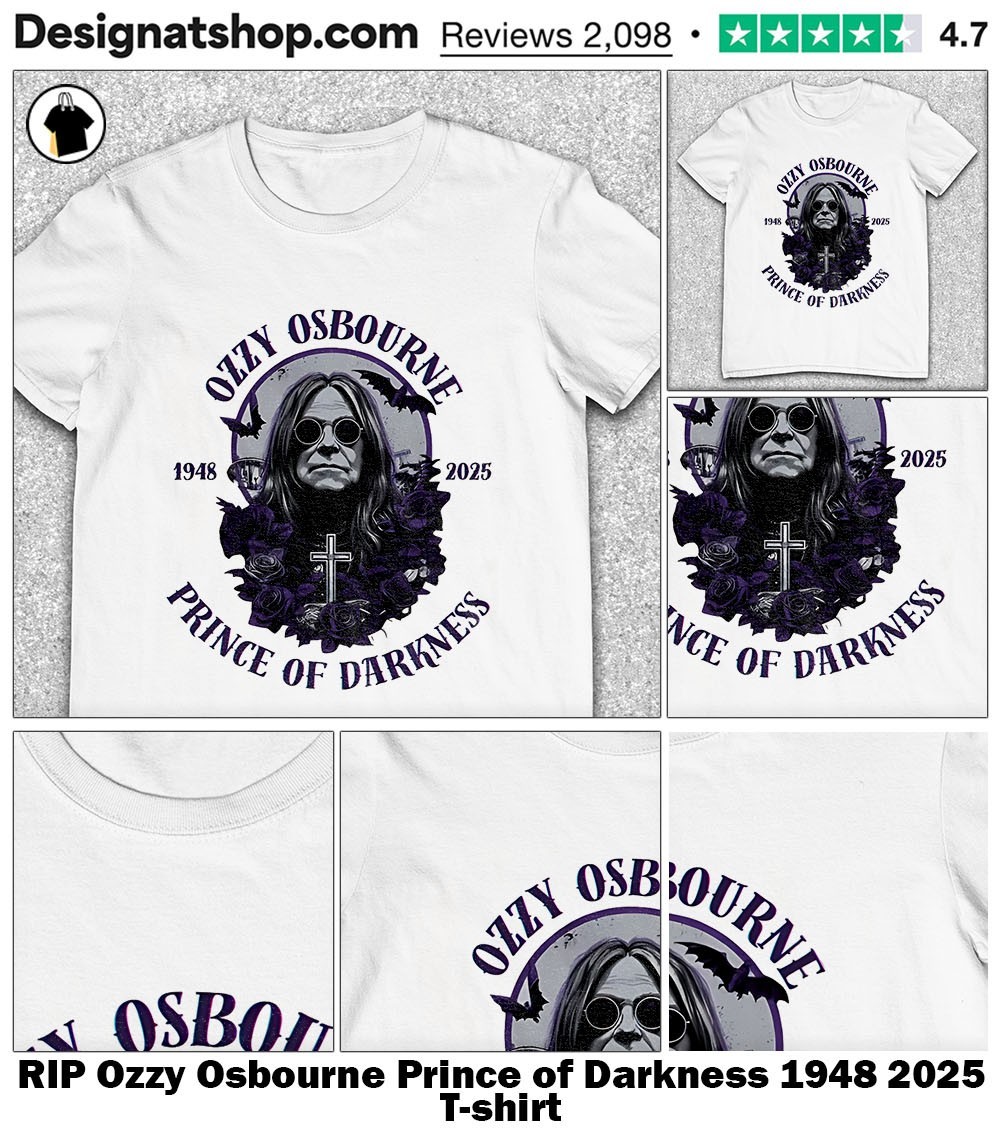 RIP Ozzy Osbourne Prince of Darkness 1948 2025 shirt, hoodie