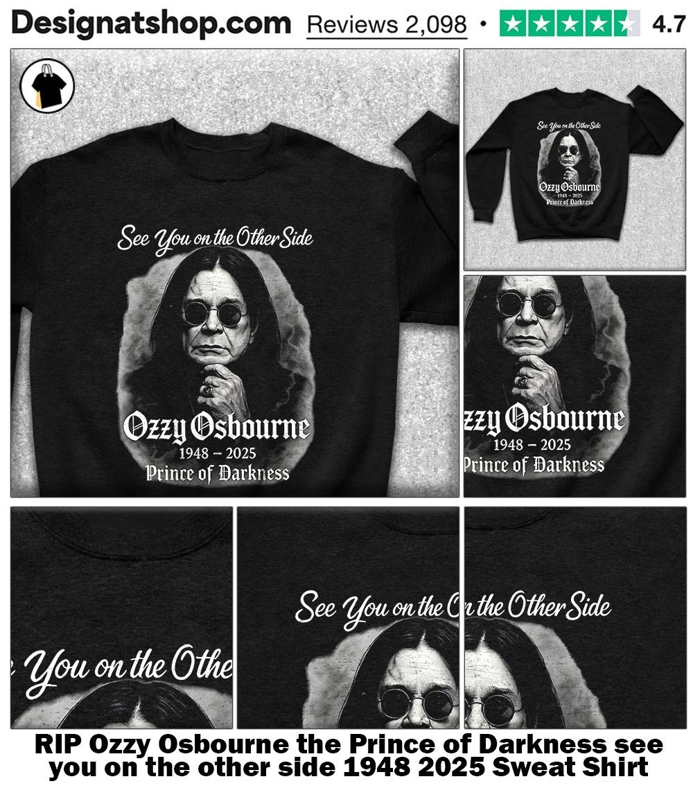 oz様 Ozzy Osbourne 1948-2025 Prince Of Darkness shirt, hoodie