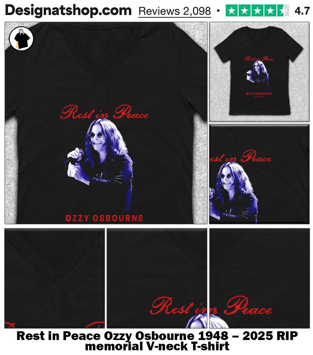 Rest in Peace Ozzy Osbourne 1948 – 2025 RIP memorial shirt