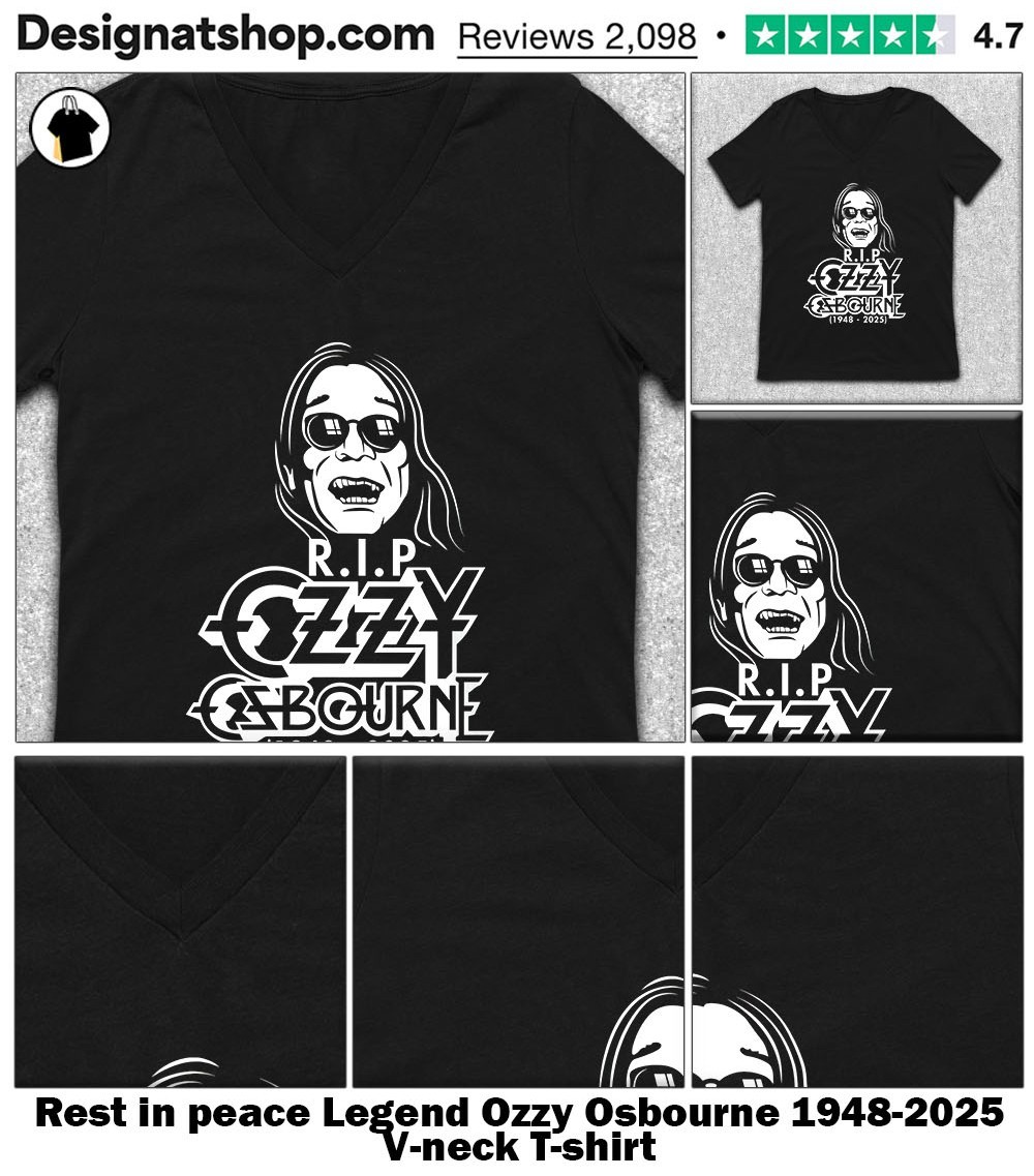 Rest in peace Legend Ozzy Osbourne 1948-2025 shirt, hoodie