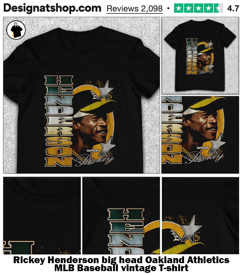 MLB 90s RICKEY HENDERSON Tシャツ　アスレチックス Rickey Henderson Oakland A's MLB Athletics Premium Blend