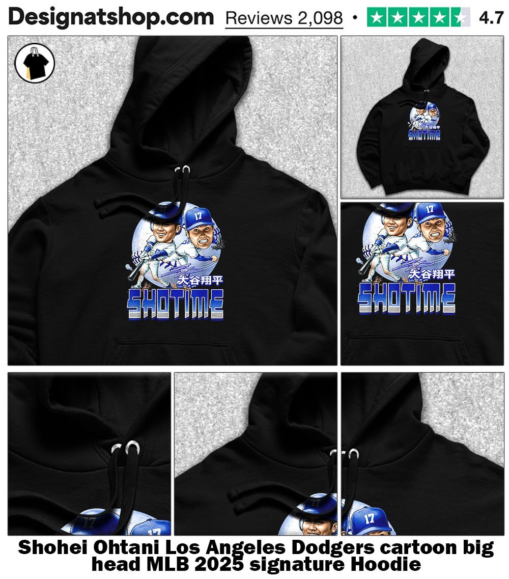 Shohei Ohtani Los Angeles Dodgers cartoon big head MLB 2025