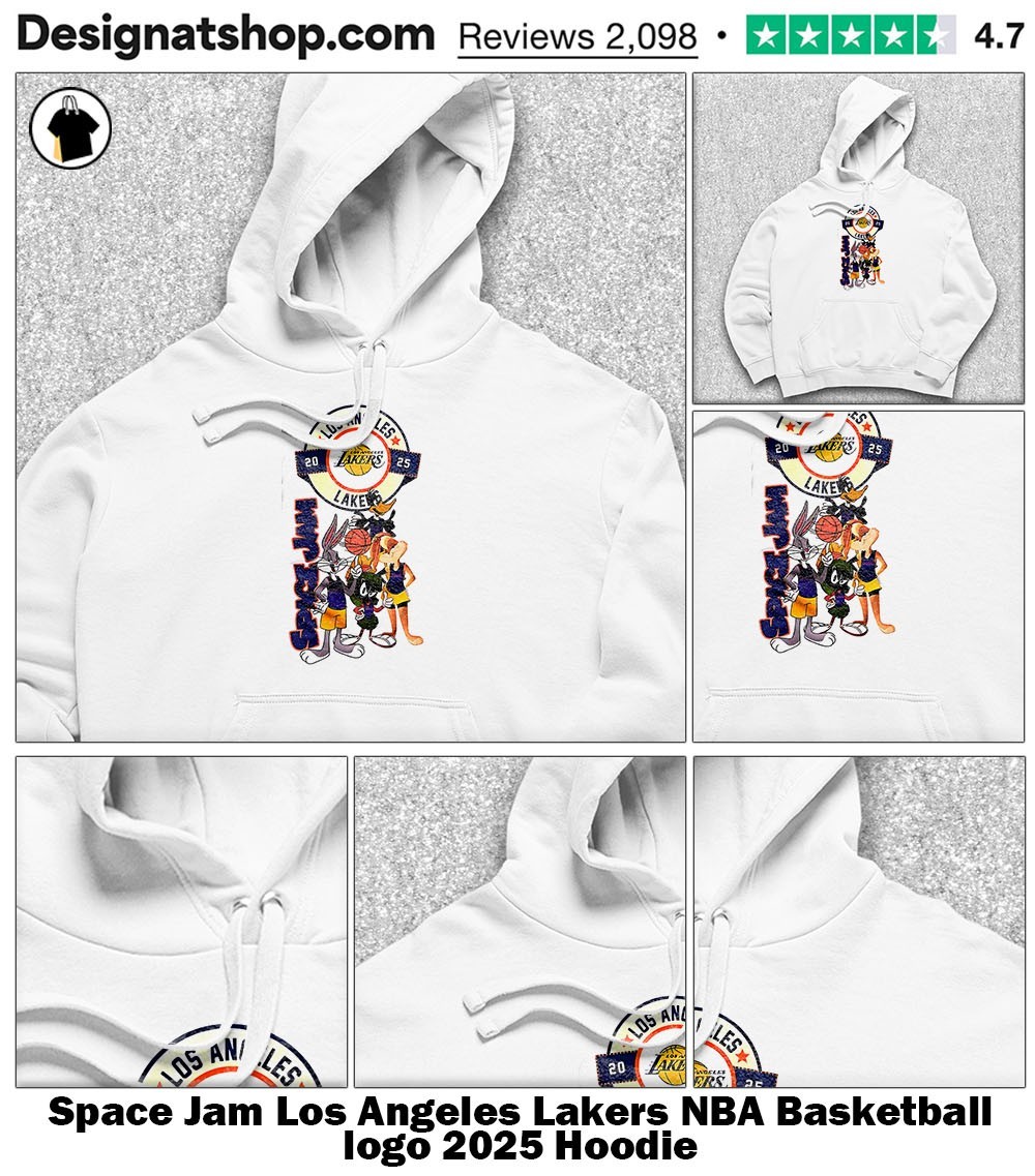 Space Jam Los Angeles Lakers NBA Basketball logo 2025 shirt
