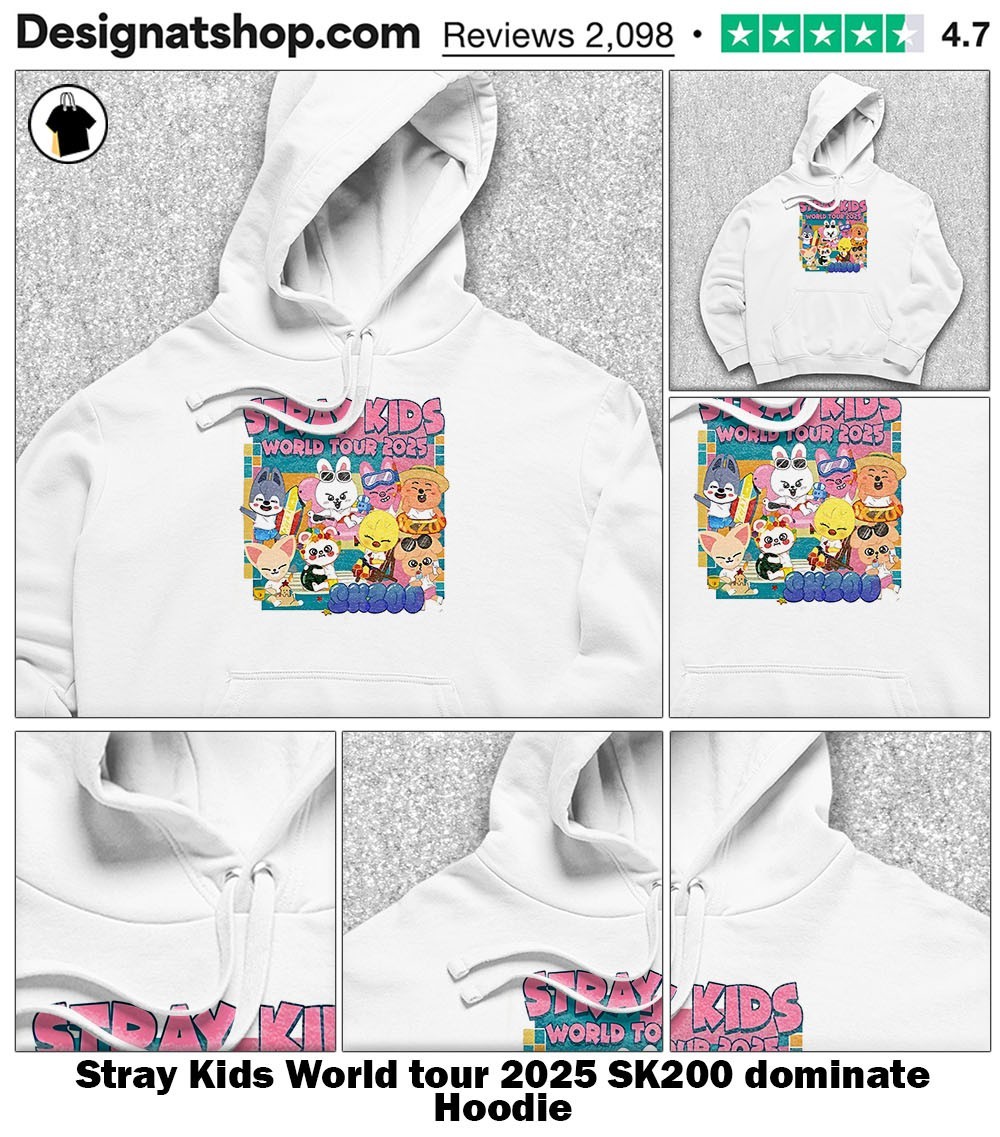 Stray Kids World tour 2025 SK200 dominate shirt, hoodie