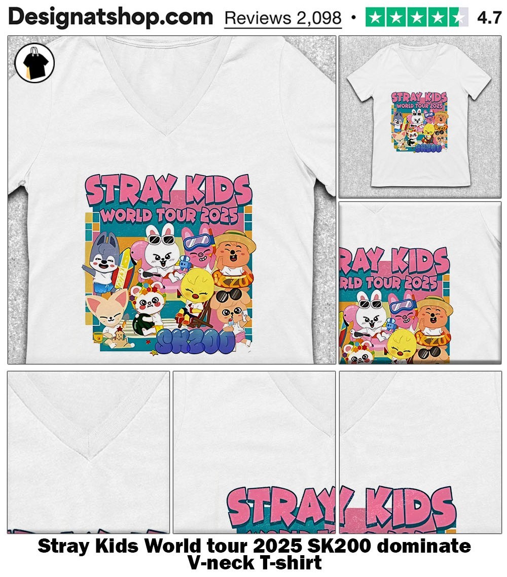 Stray Kids World tour 2025 SK200 dominate shirt, hoodie, sweater