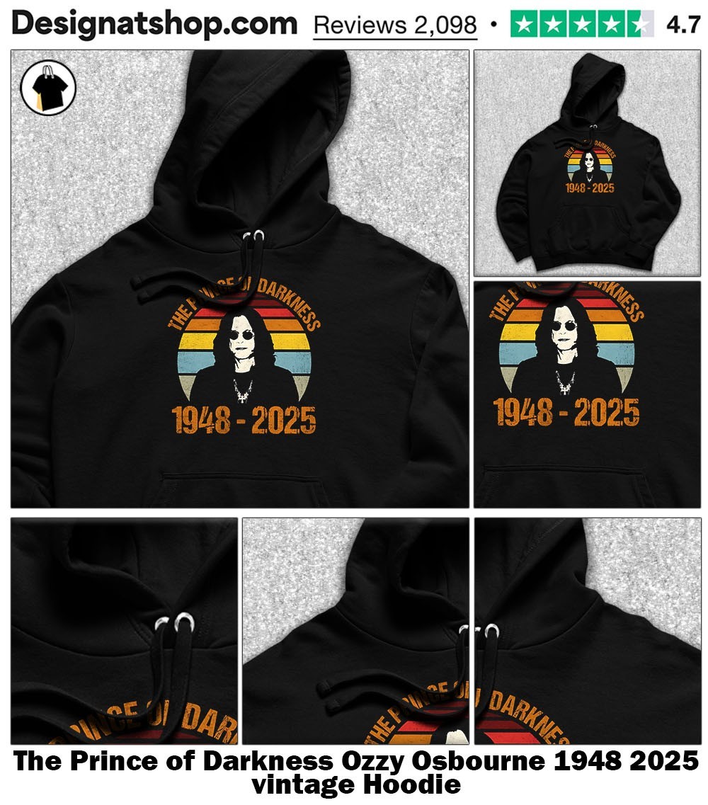 ot924 The Prince of Darkness Ozzy Osbourne 1948 2025 vintage shirt