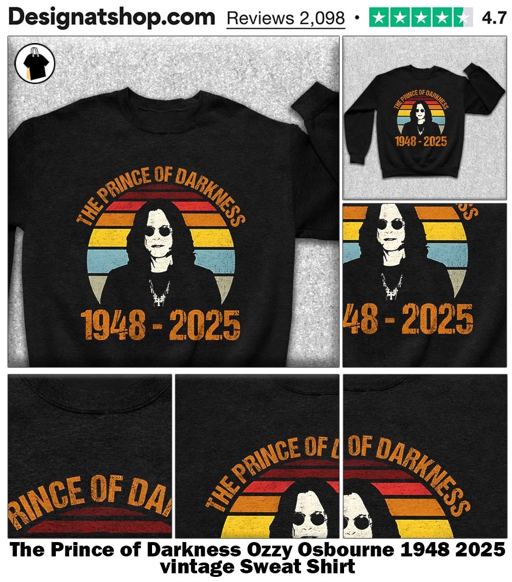 The Prince of Darkness Ozzy Osbourne 1948 2025 vintage shirt