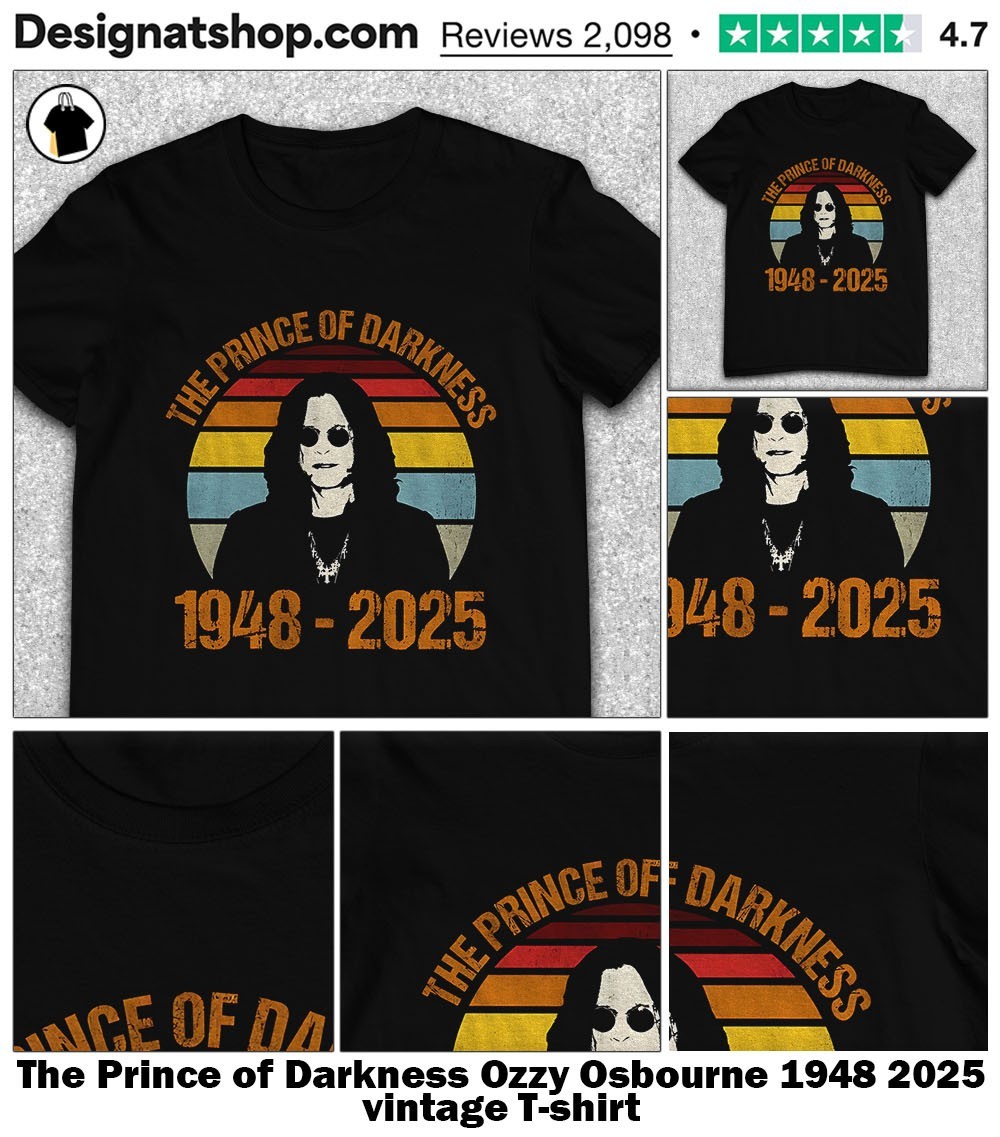 ot924 The Prince of Darkness Ozzy Osbourne 1948 2025 vintage shirt