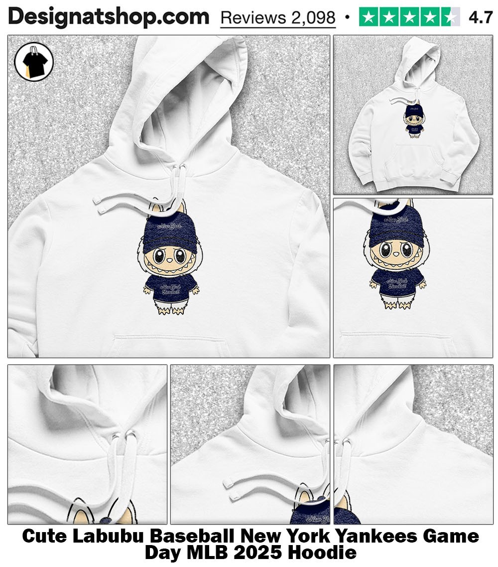 Cute Labubu Baseball New York Yankees Game Day MLB 2025