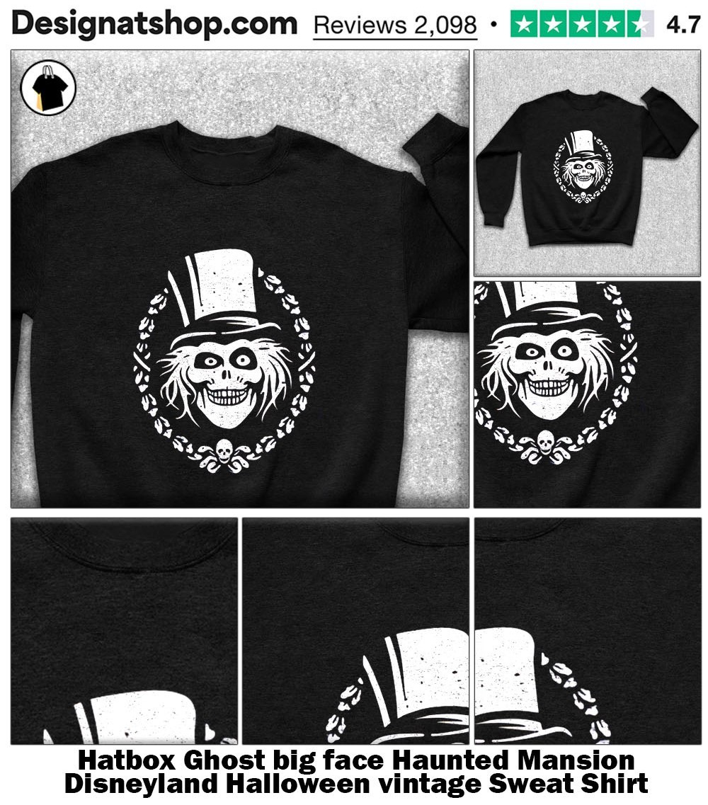 Hatbox Ghost big face Haunted Mansion Disneyland Halloween