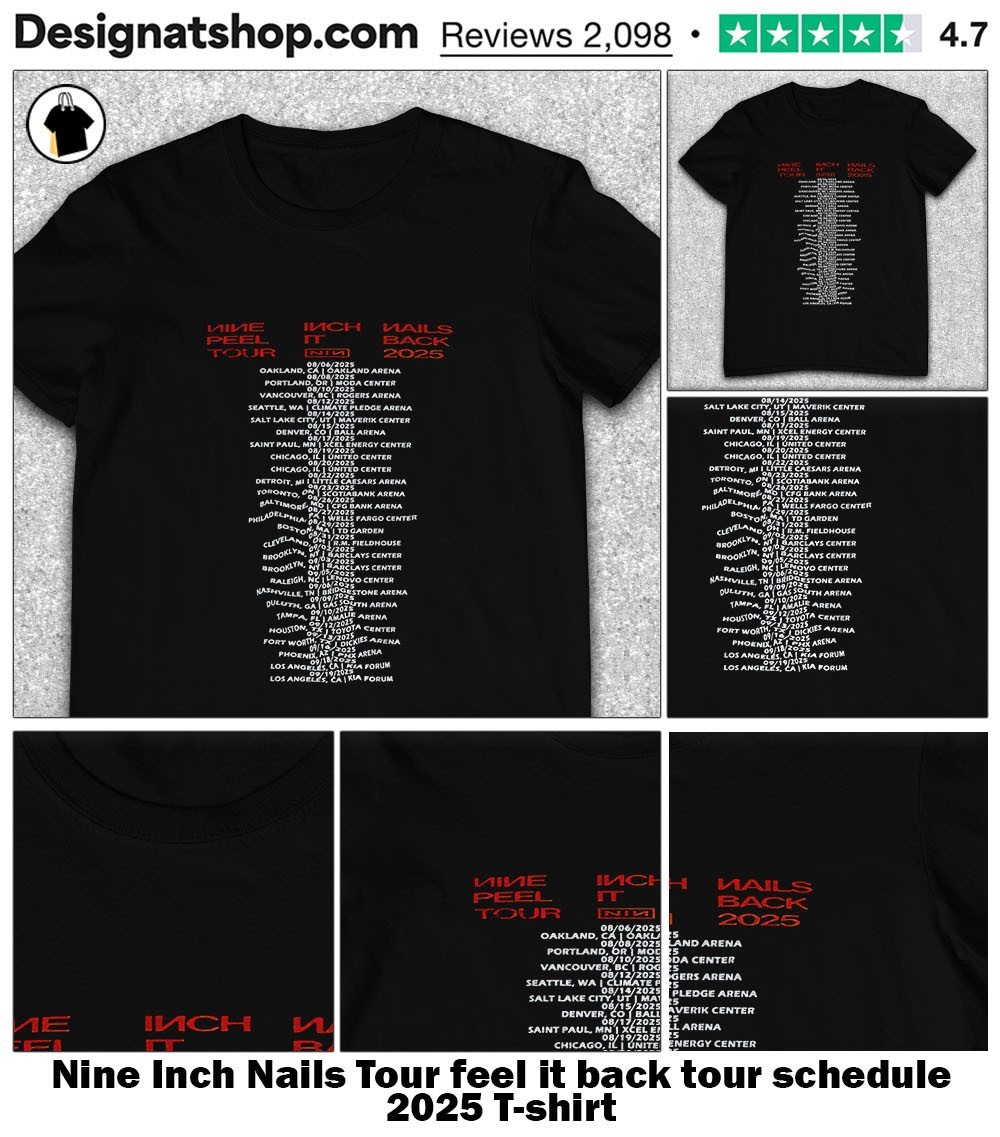 Nine Inch Nails TOUR 2025 Tシャツ Mサイズ NEW Apparel Nine Inch Nails Peel It Back Tour 2025 T Shirt