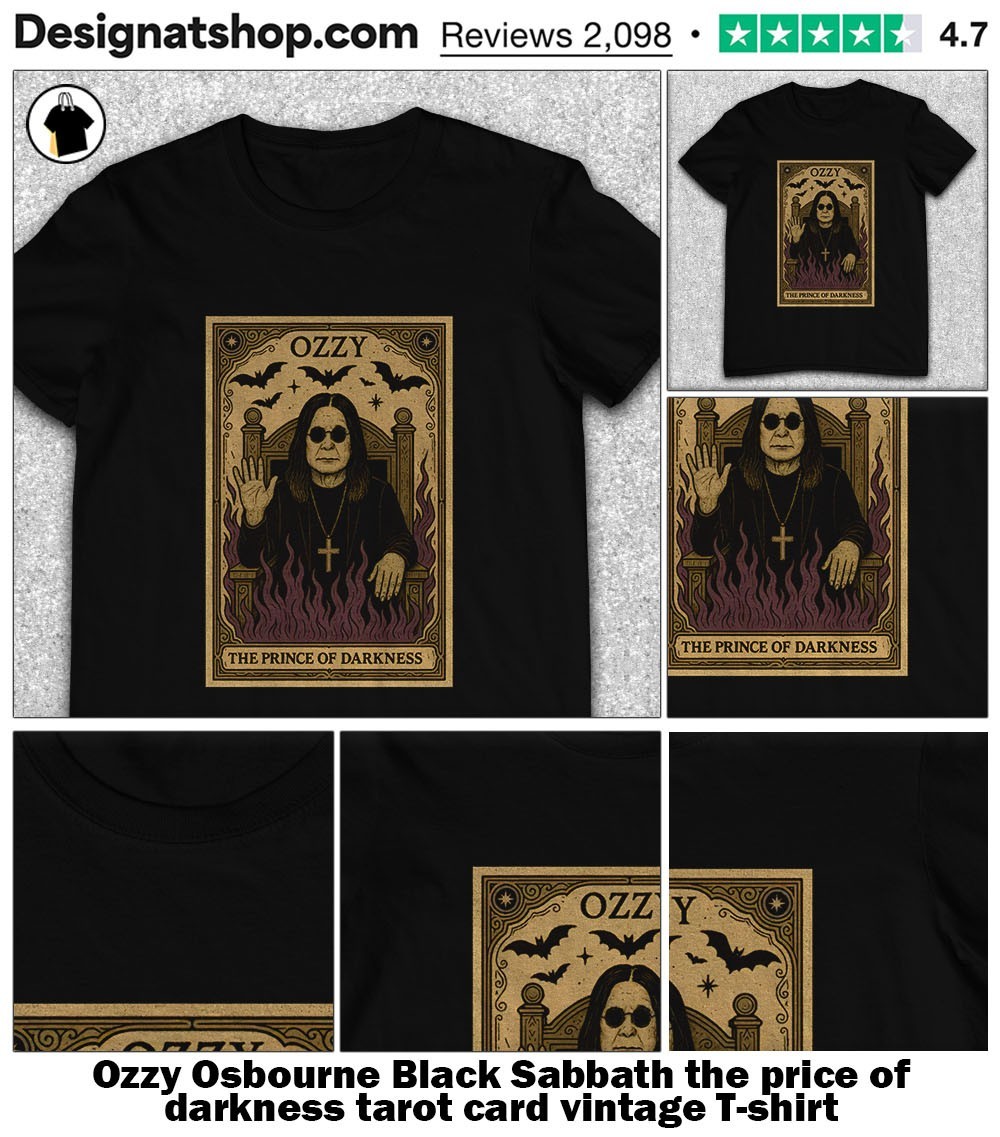 Ozzy Osbourne Black Sabbath the price of darkness tarot card