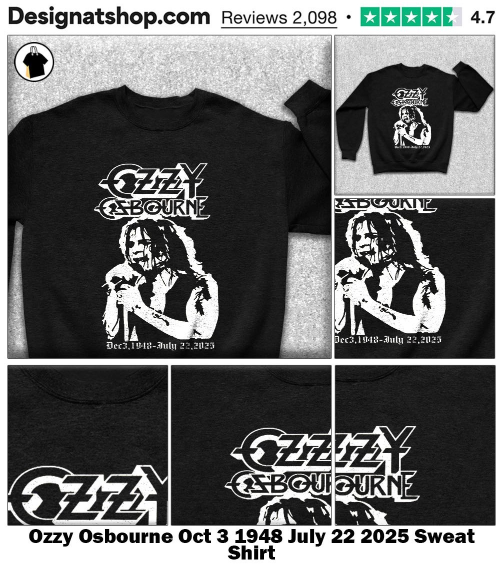 オタク 40個 Ozzy Osbourne Oct 3 1948 July 22 2025 shirt, hoodie, sweater