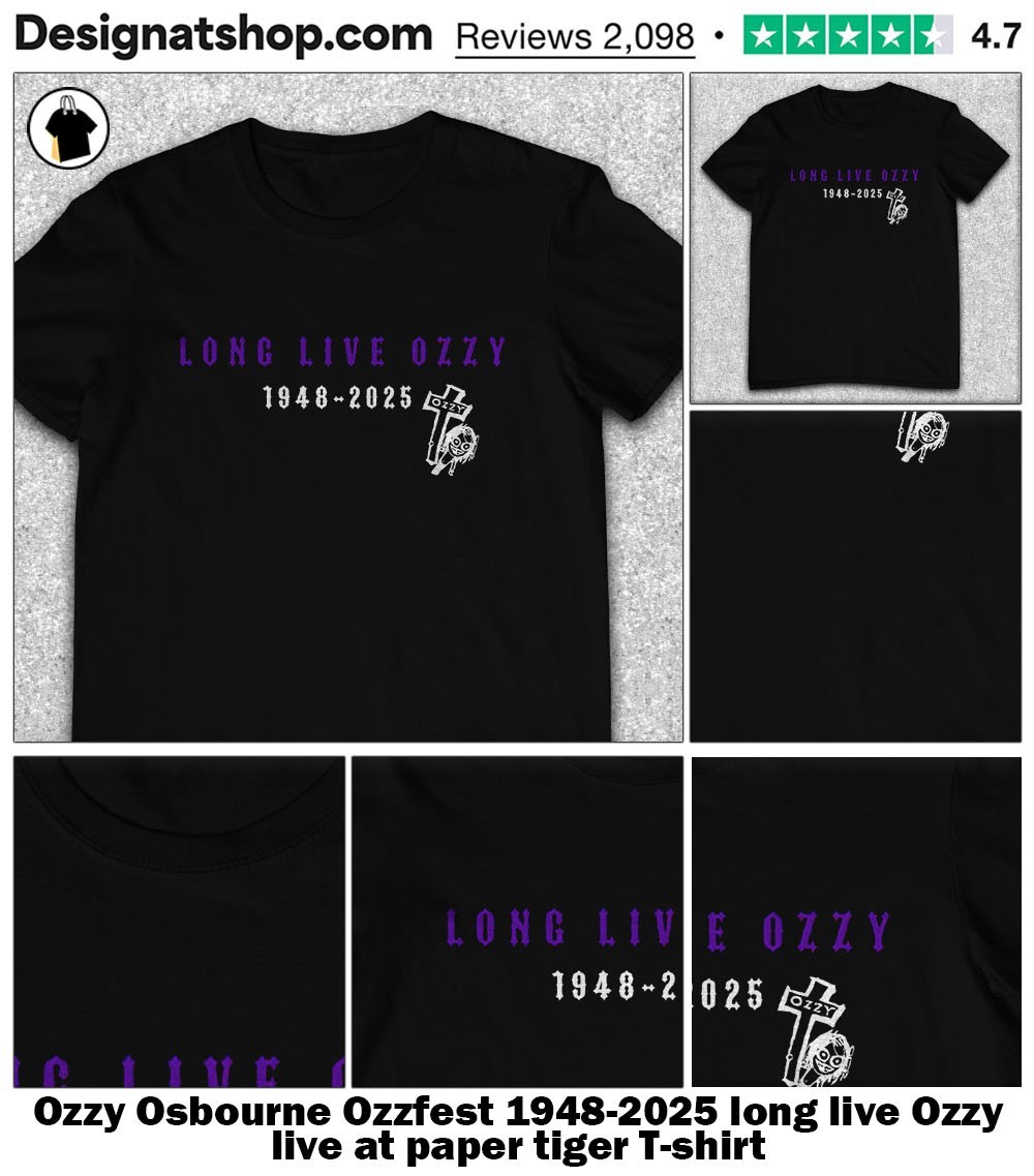 Ozzy Osbourne Ozzfest 1948-2025 long live Ozzy live at paper