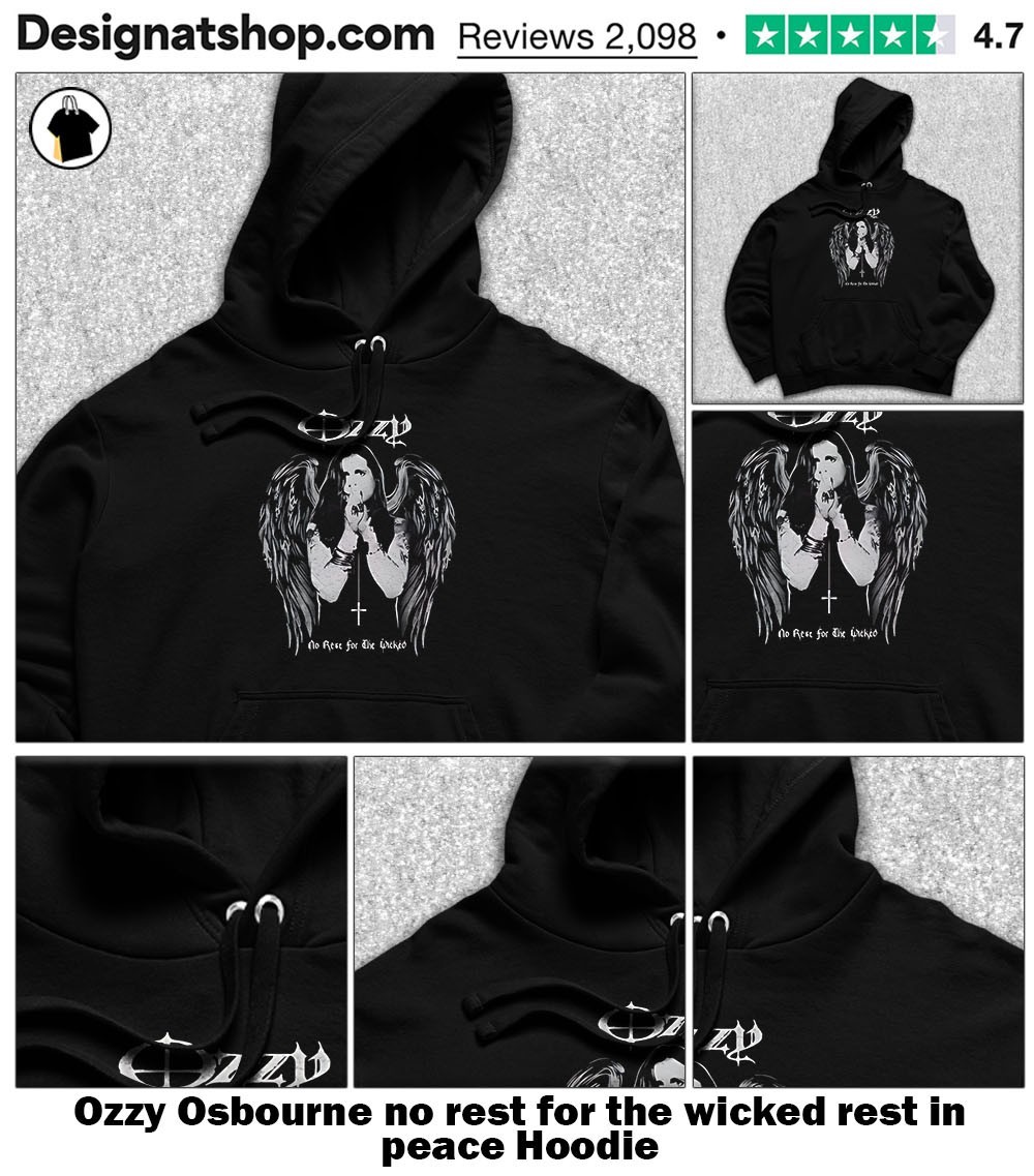 hippiedippy☆rizi ops Ozzy Osbourne no rest for the wicked rest in peace shirt
