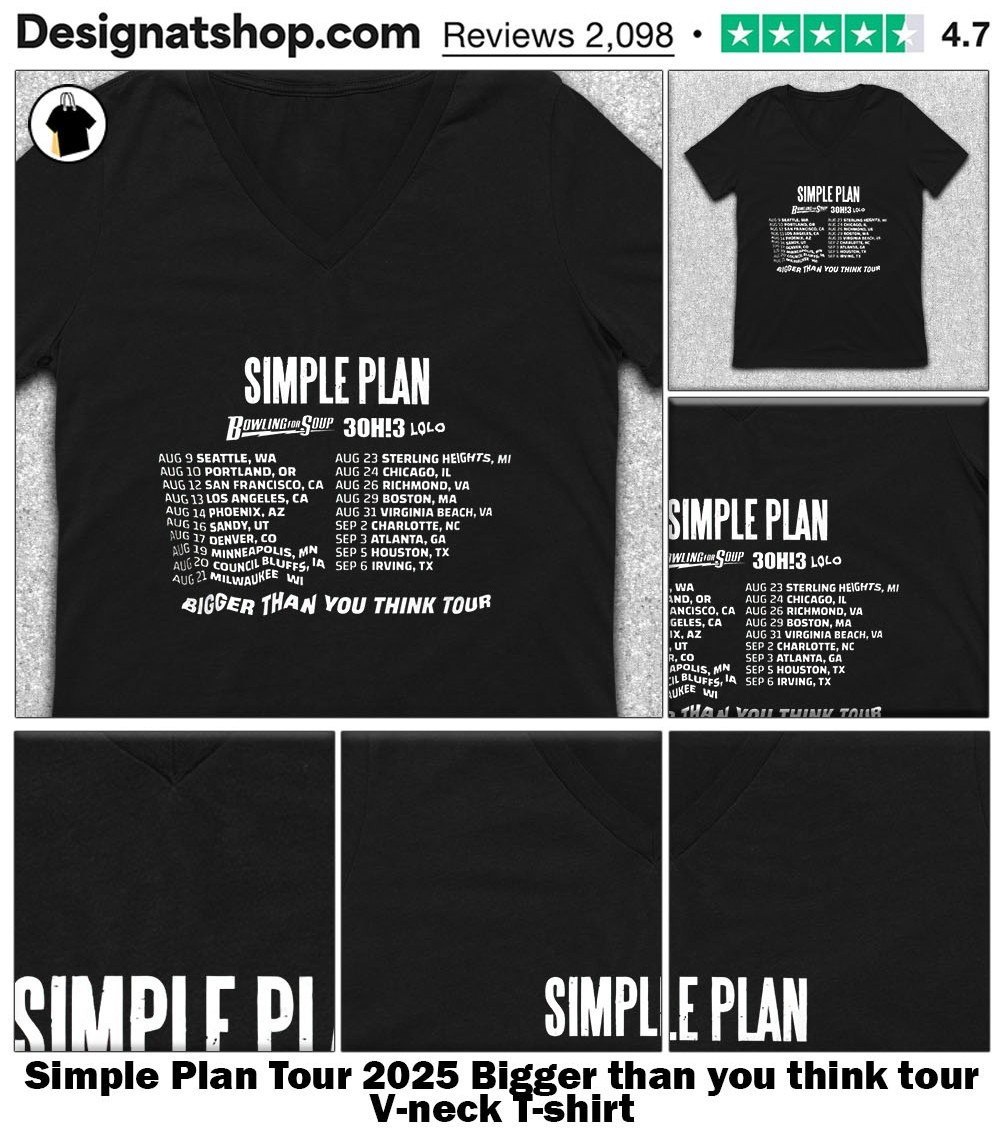 Simple Plan 来日公演 Tシャツ Lサイズ Simple Plan Japan Tour 2025 Tour List Sushi Artwork Two