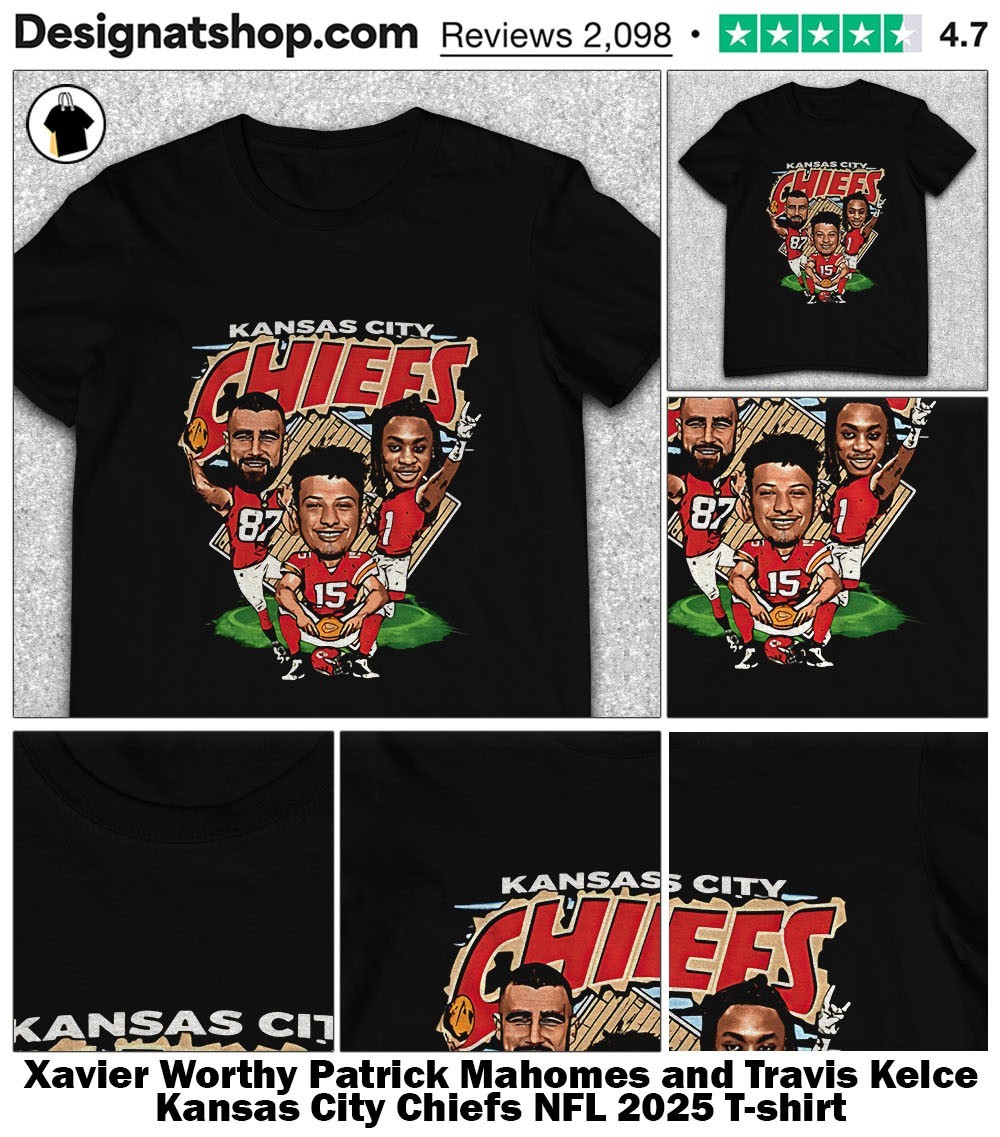 Xavier Worthy Patrick Mahomes and Travis Kelce Kansas City